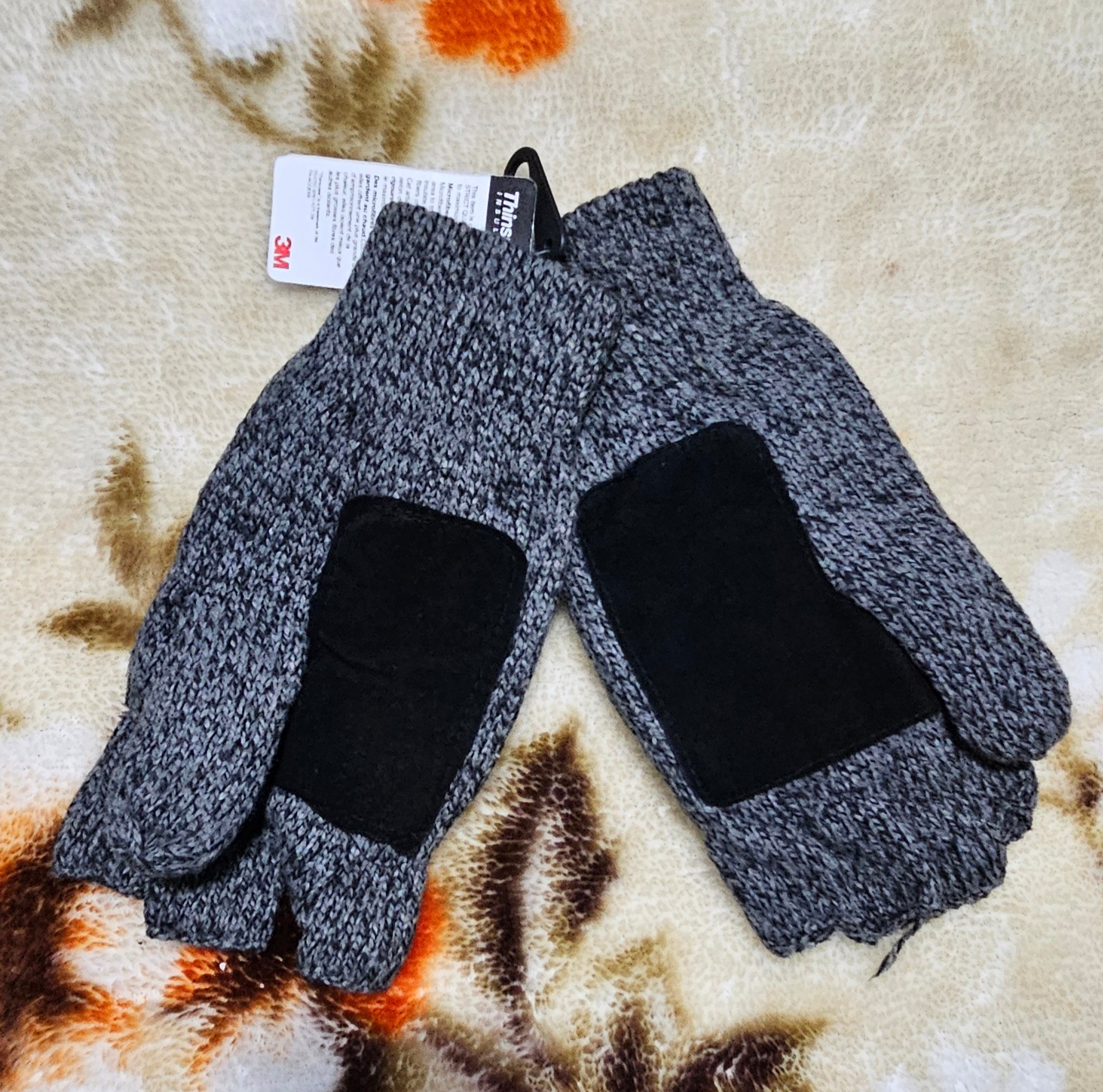 BRAND NEW MEN'S NEW 3M THINSULATE CONVERTIBLE GLOVES - photo 2