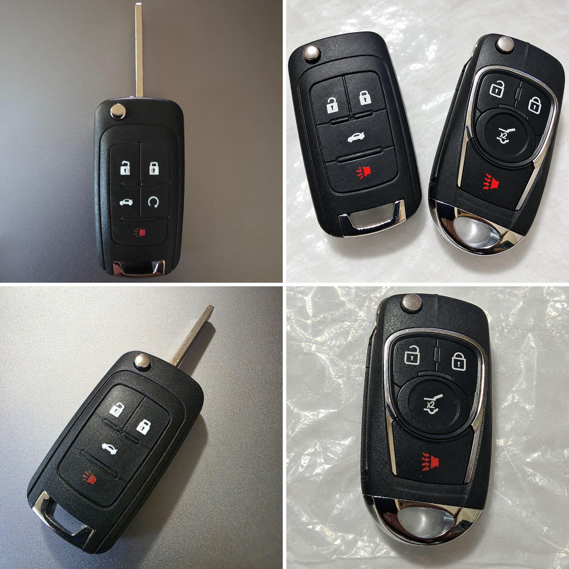 Flip Key Fob Remotes for Buick, Chevrolet, GMC