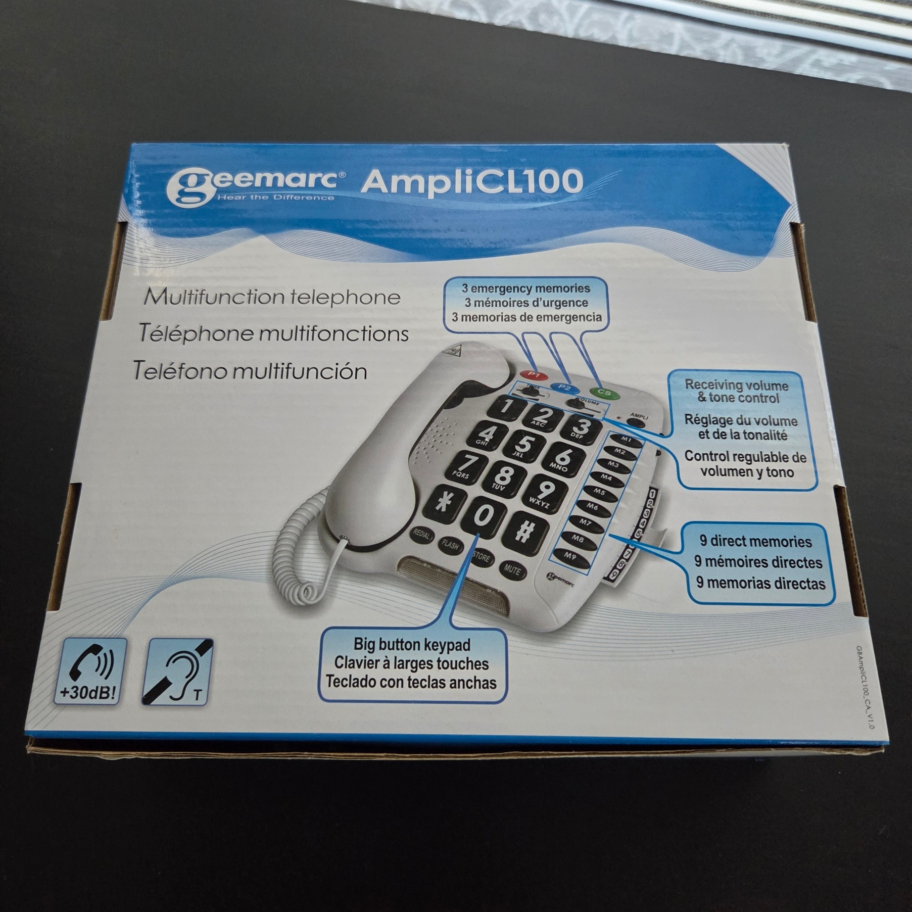 Geemarc CL100 Amplified Corded Phone - photo 2