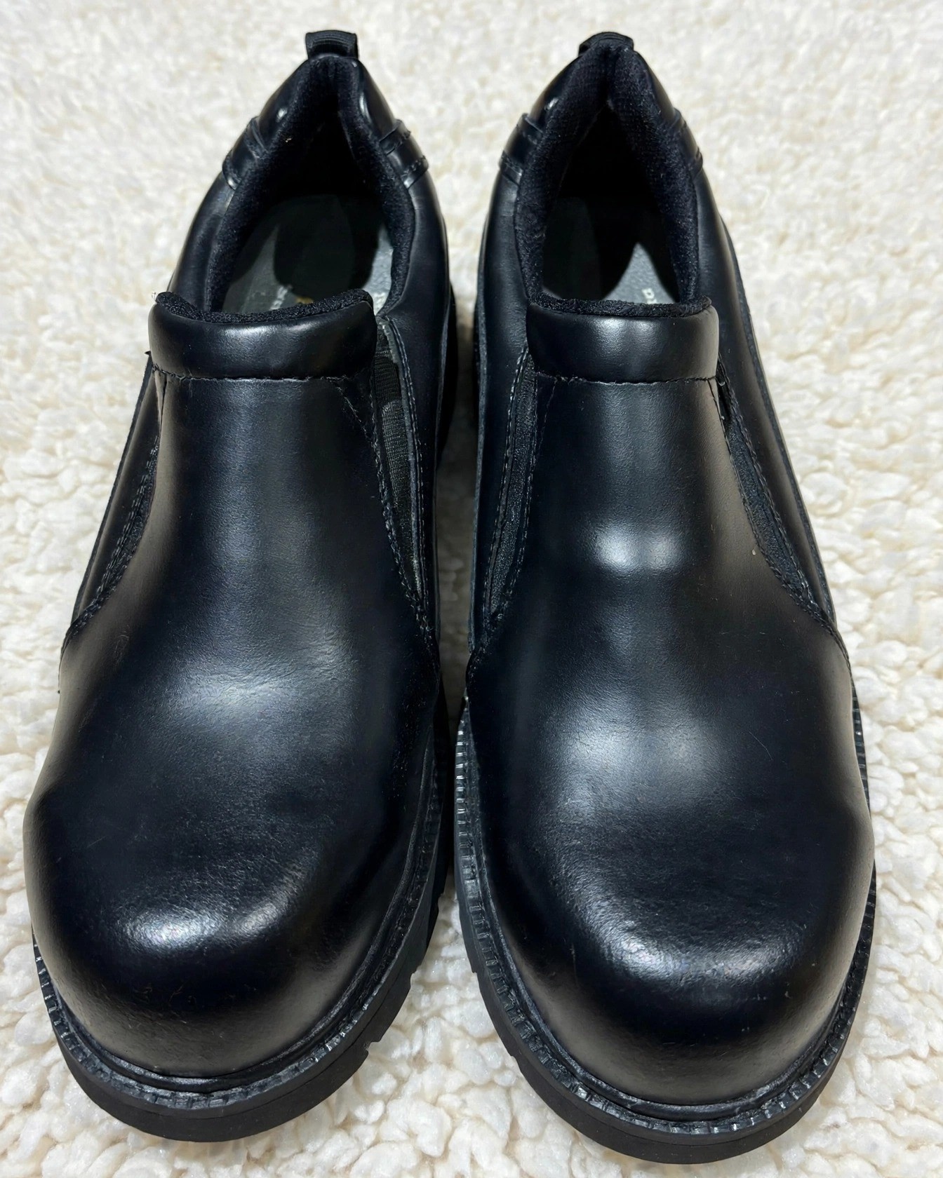 DAKOTA Men's Steel Toe Slip On Safety Work Shoes Size 10 Black