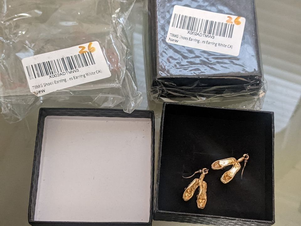 earrings, TIIMG Cinderella Jewelry shoes