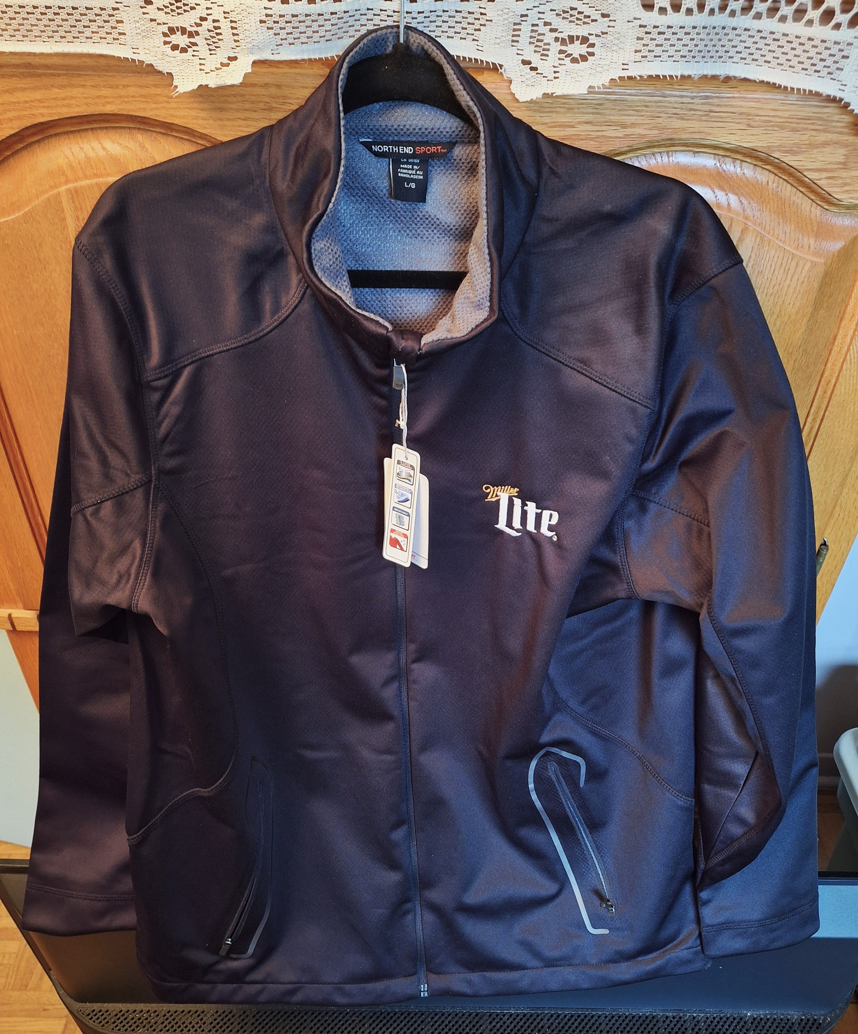 North End Sport MILLER LITE Jacket - 3 layer bonded & Audio Port