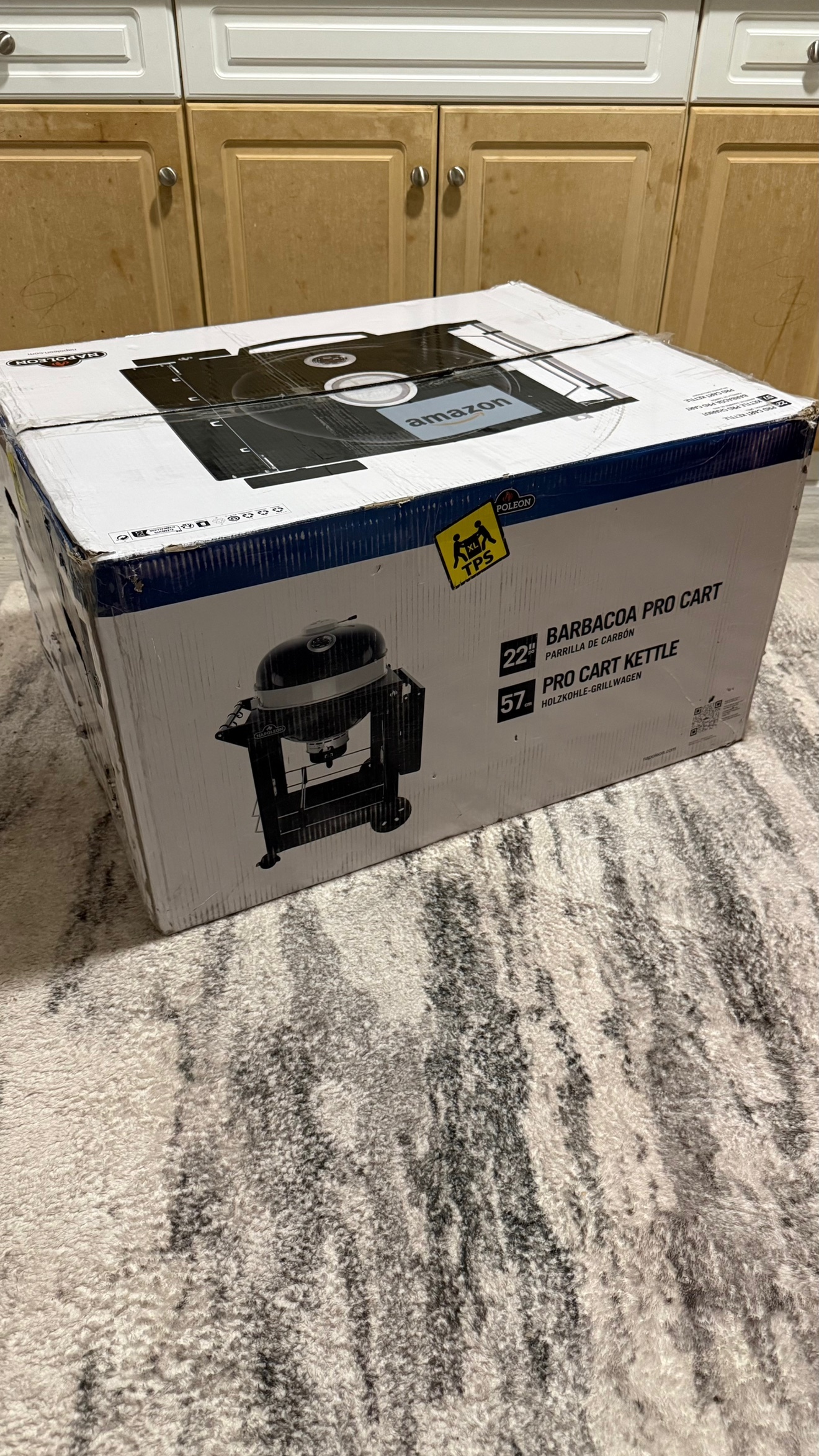 NEW Napoleon 22" Pro Cart Charcoal Kettle Grill *Broken Handle*