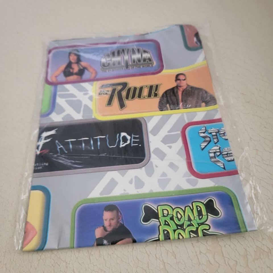Vintage WWF Attitude Era Gift Wrap Sealed — Rock Chyna Road Dogg - photo 5