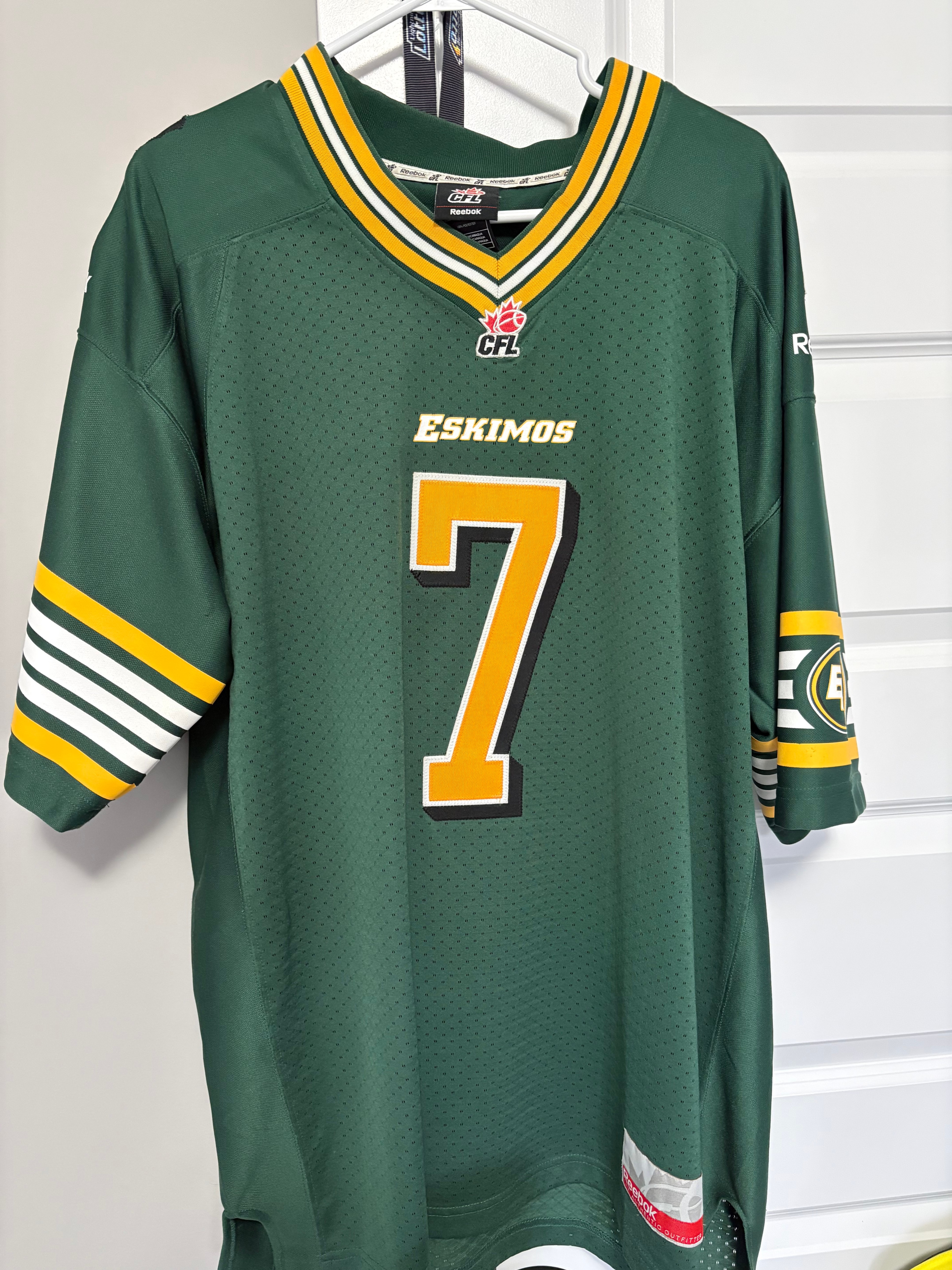 Reebok CFL Edmonton Eskimos Charles 7 Jersey - photo 2