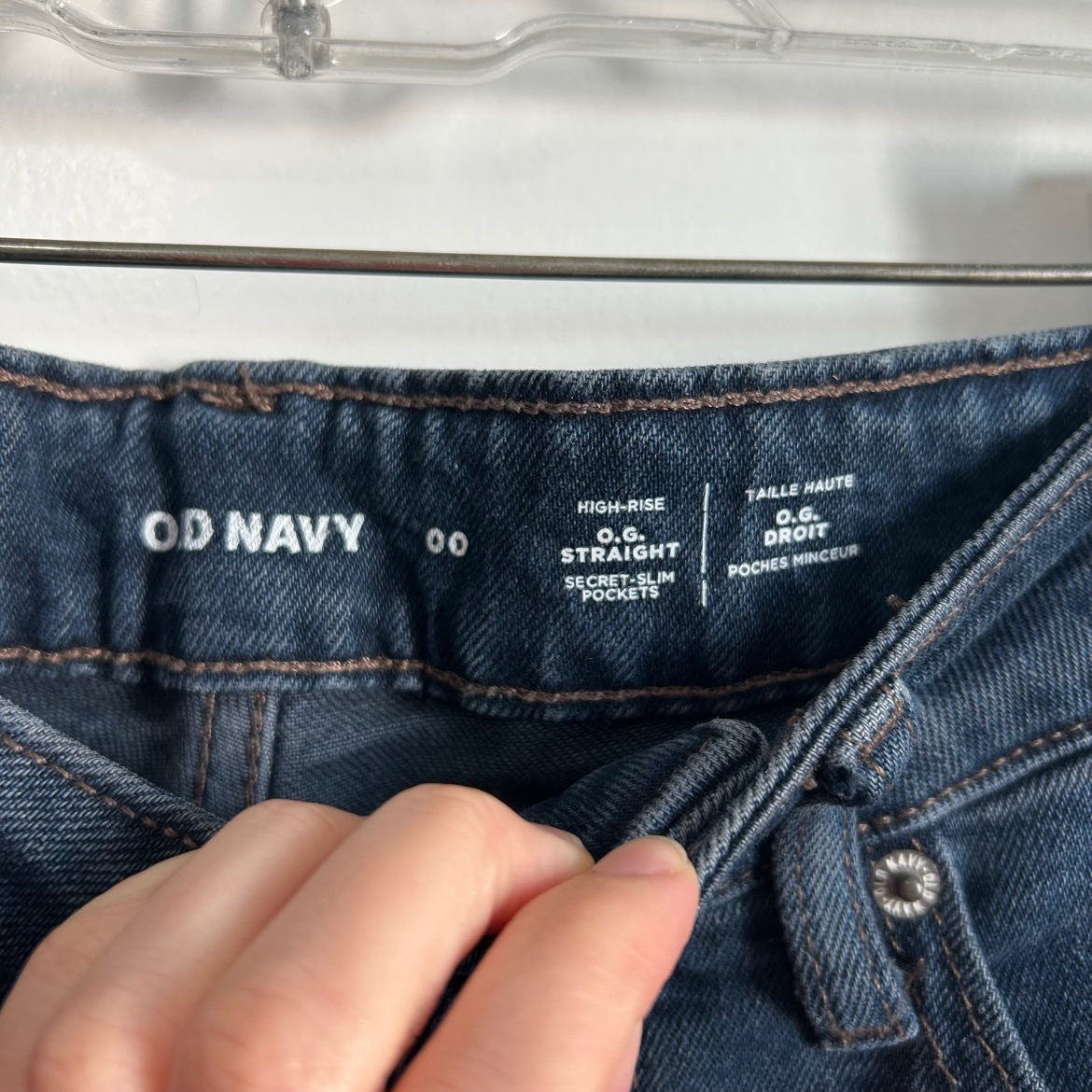 Old Navy High-Rise O.G. Straight Jeans – 00, Dark Wash - photo 5