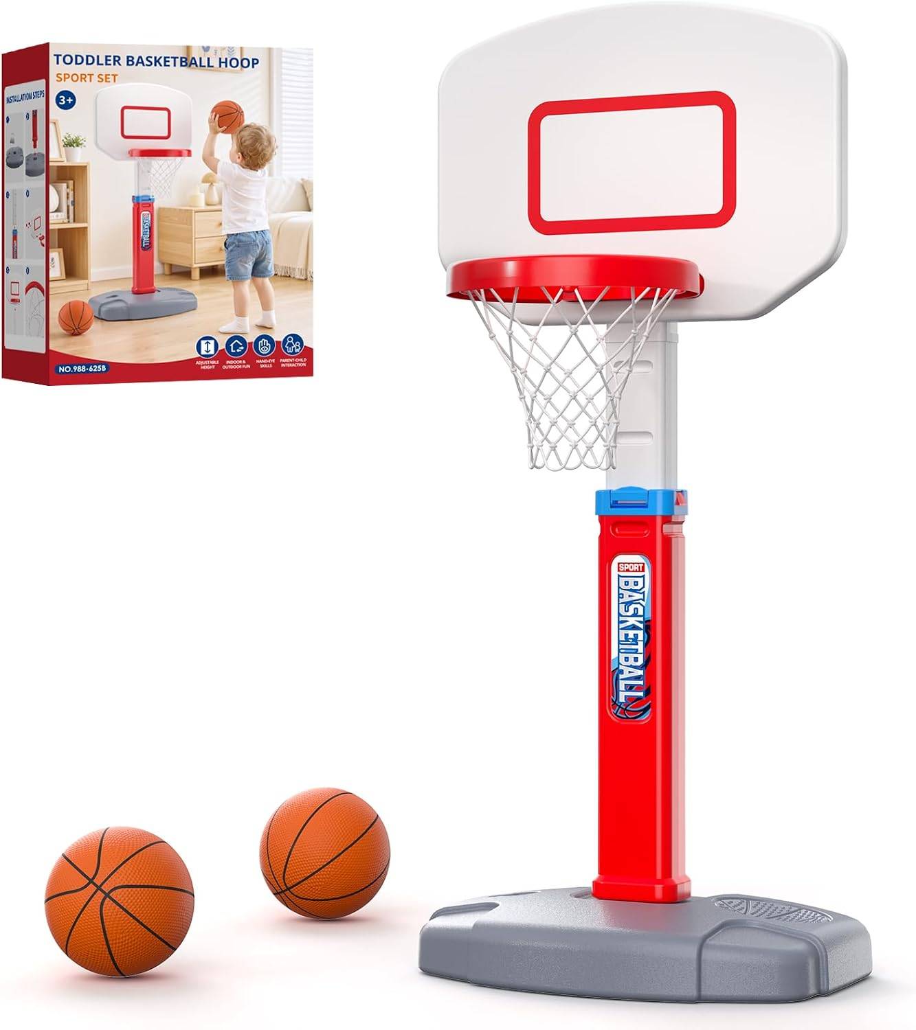 Kids Basketball Hoop, 5 Adjustable Heights - photo 2