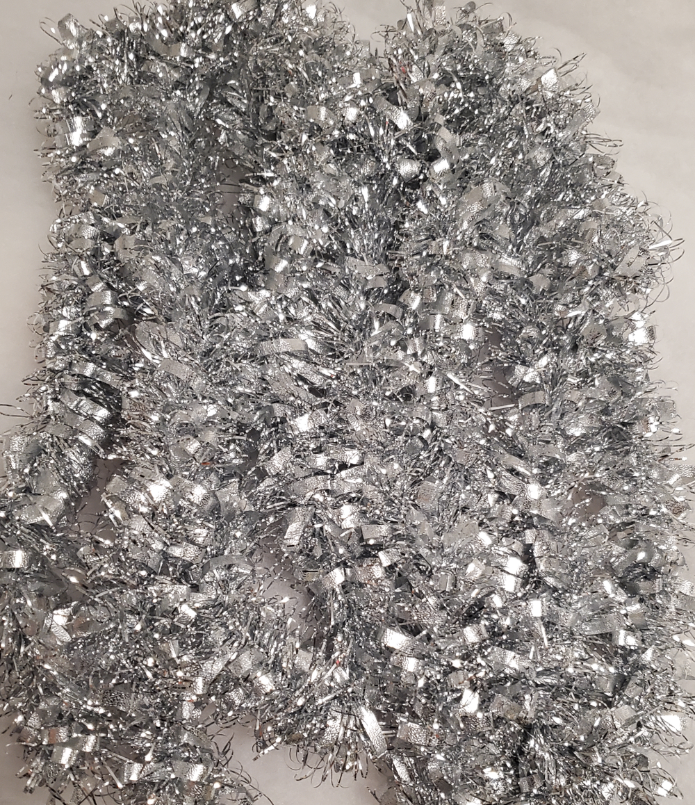 Brand New Silver Christmas Tinsel Garlands - 2 Piece Set