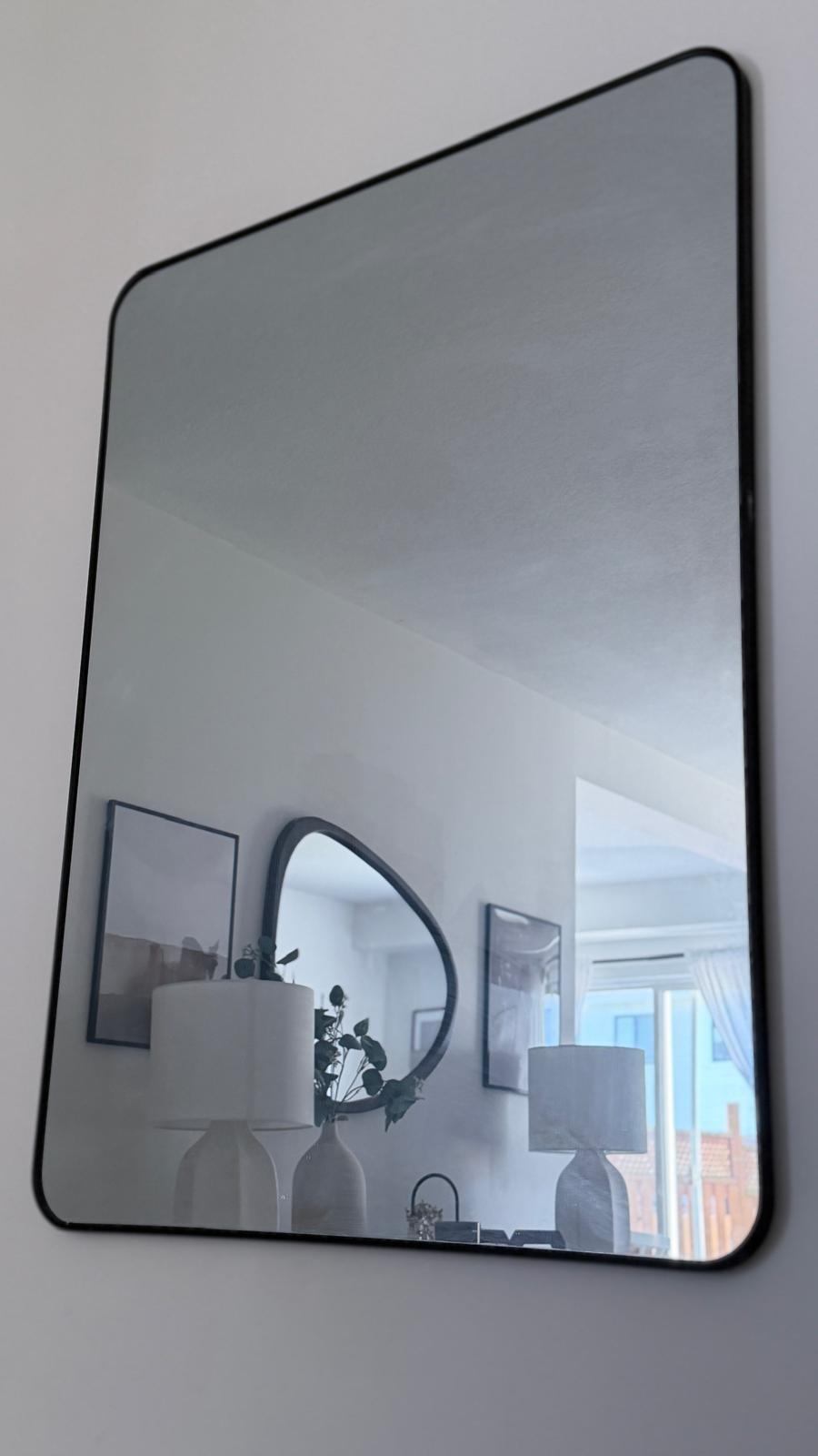 Black rectangular mirror - 30x40 - photo 2