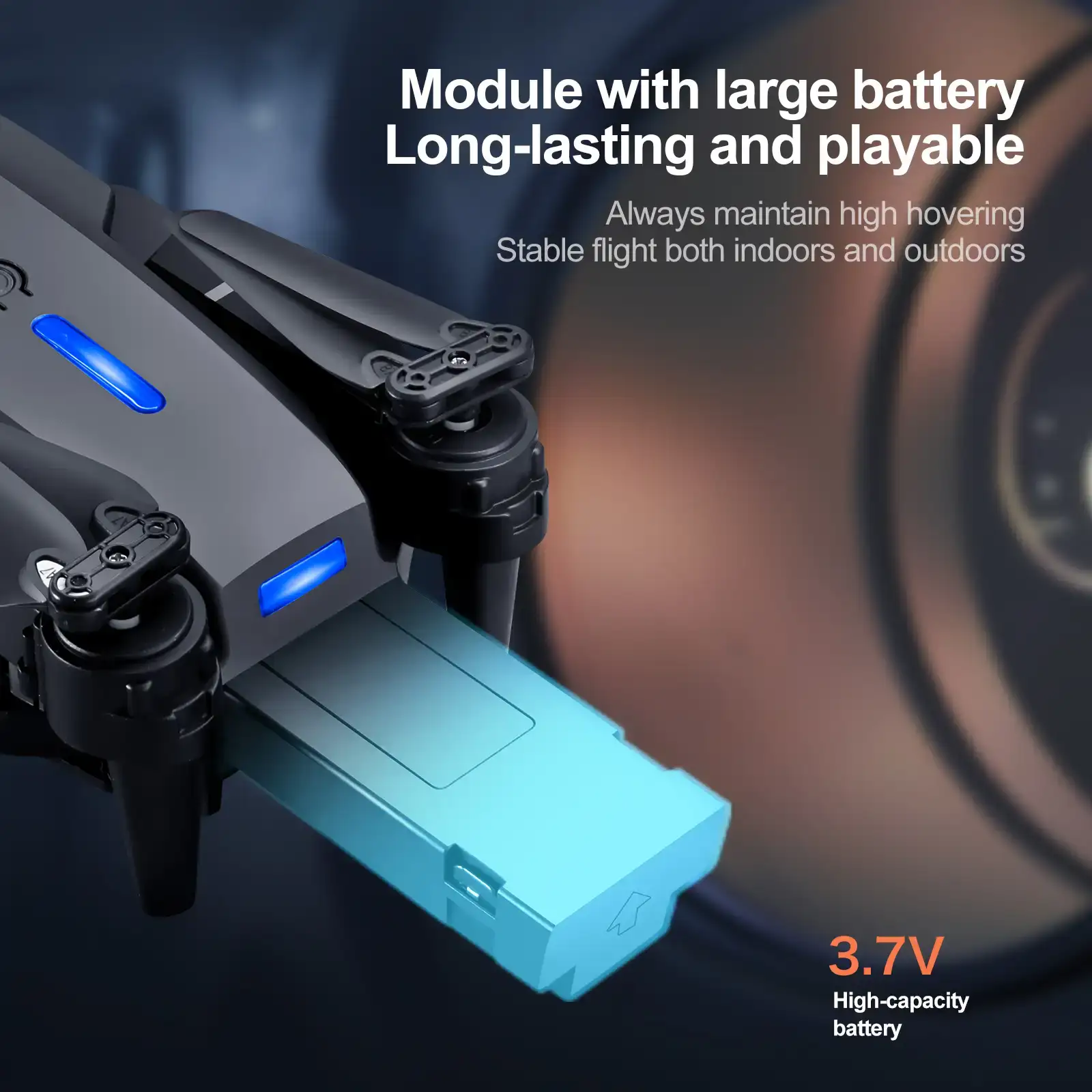 Mini RC E88 Drone 4K HD Dual Cameras Foldable Quadcopter LED - photo 4