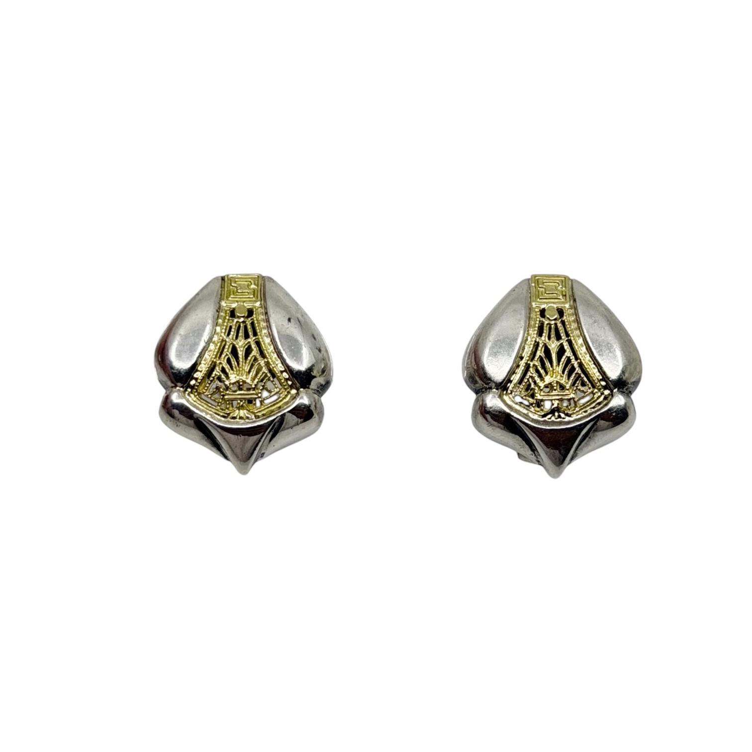 William Schraft 18k gold sterling silver earrings - photo 2