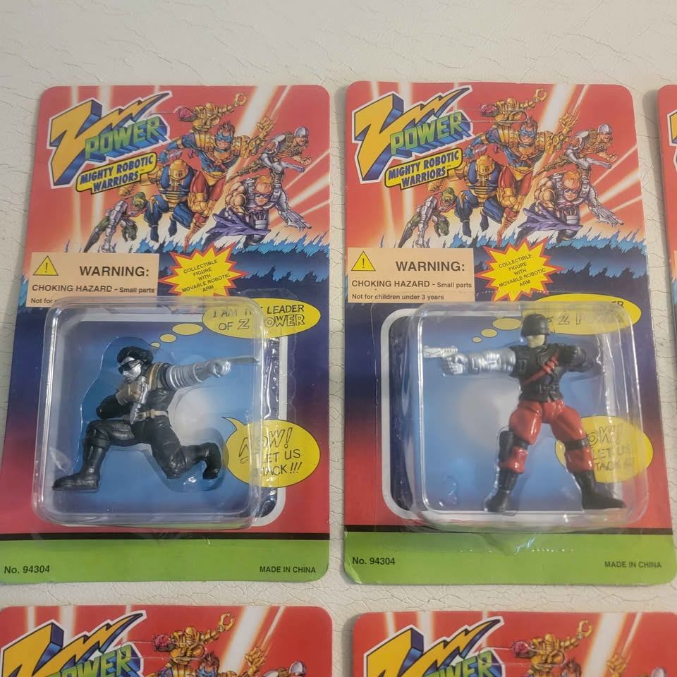 6 vintage Z Power Mighty Robotic Warriors action figures - photo 2