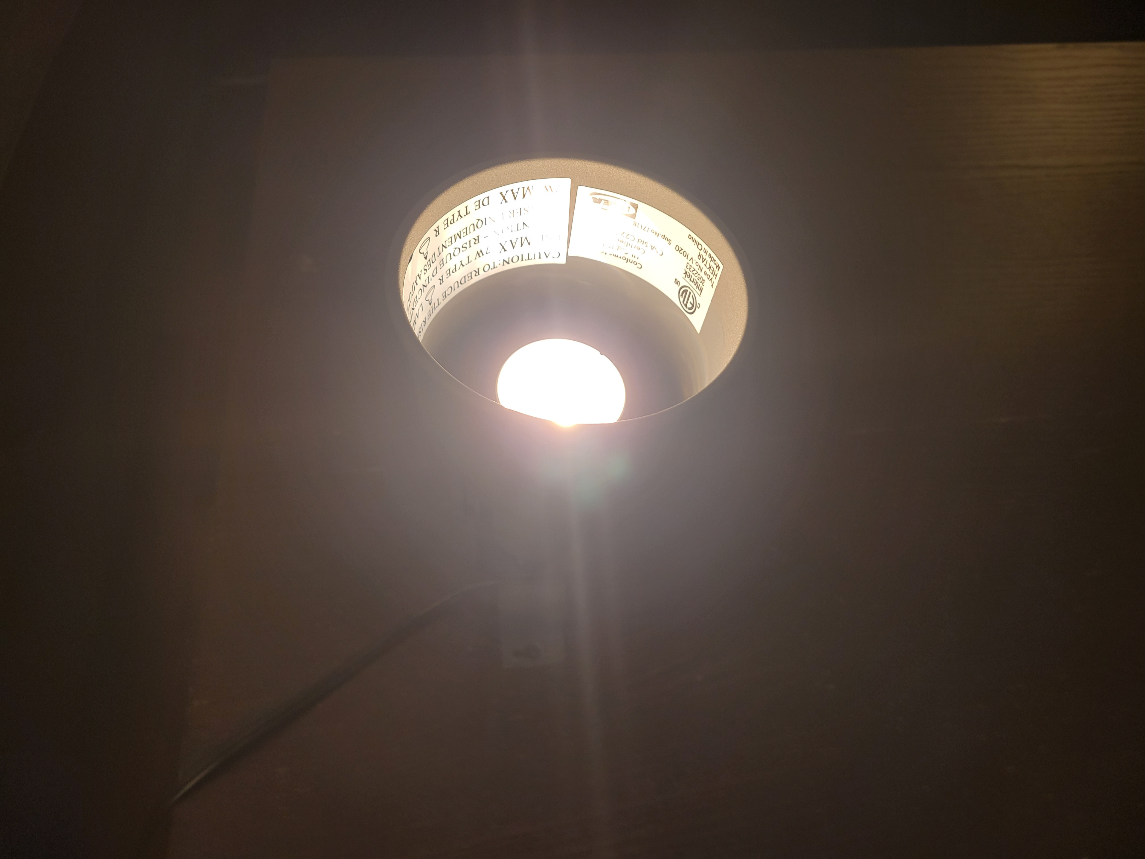 IKEA HEKTAR Wall / Clamp Spotlight with IKEA LEDARE E17 LED Bulb - photo 2