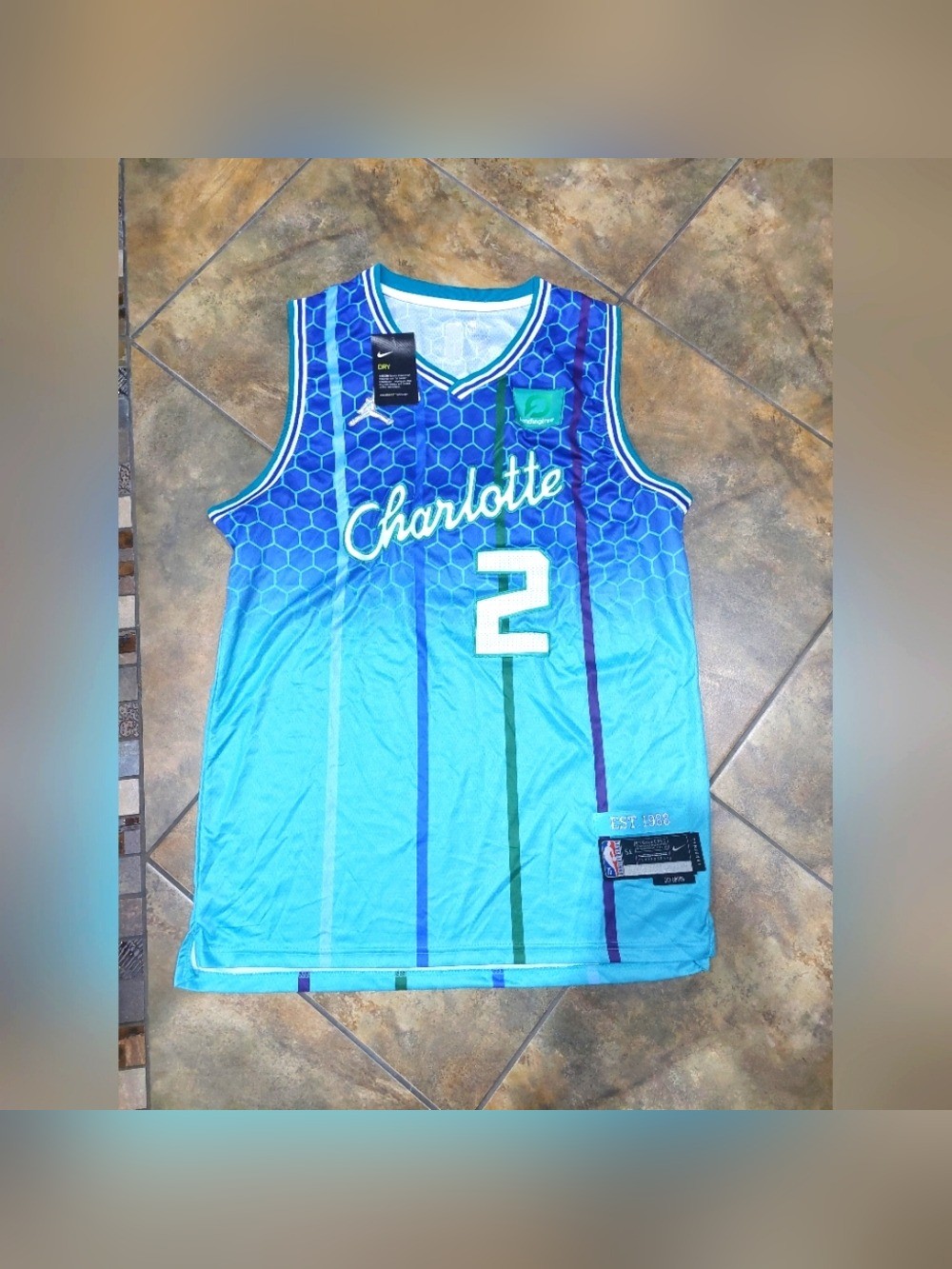 Nike 2021-22 Hornets LaMelo Ball City Edition Jersey Men XXL NWT