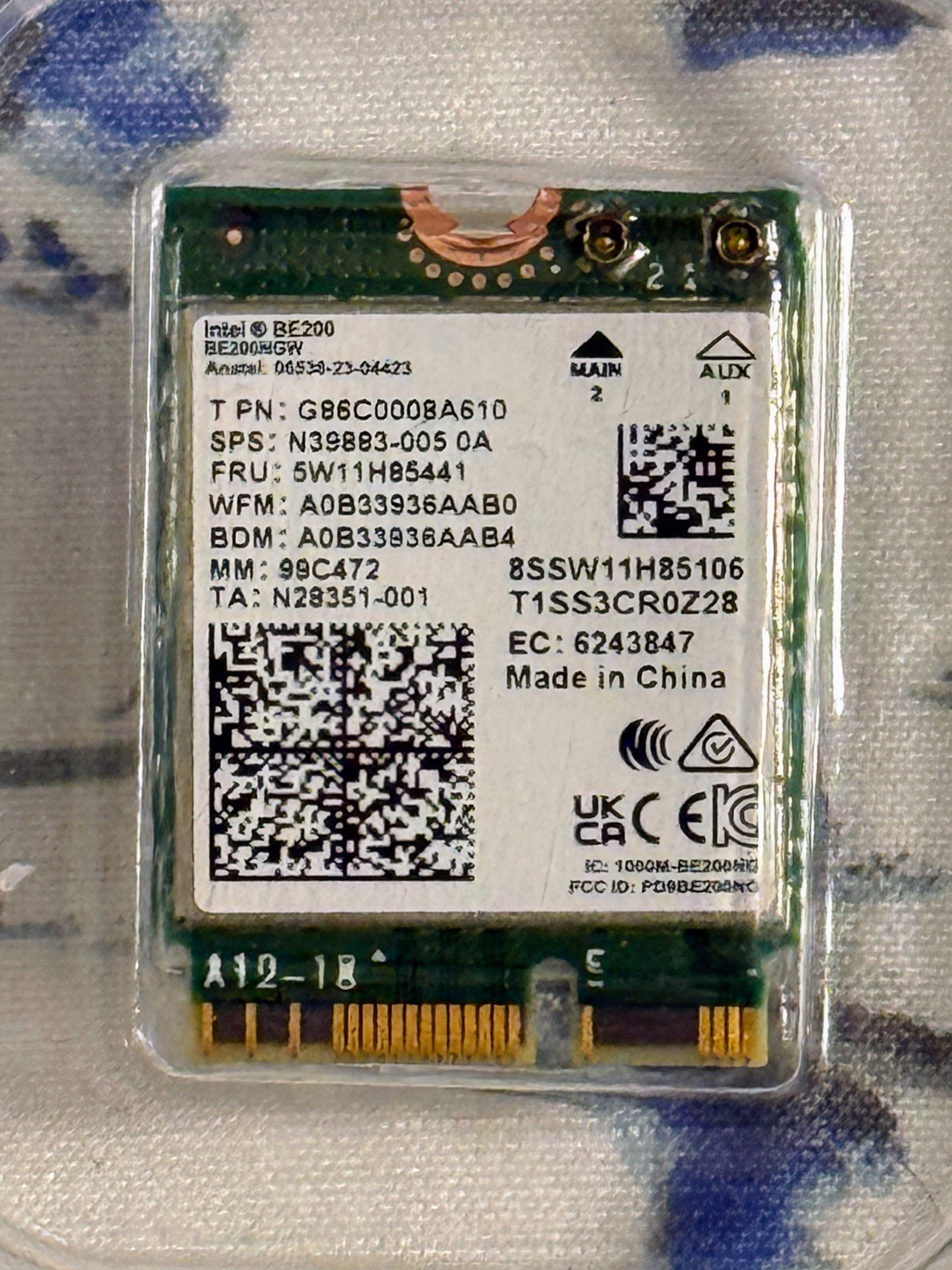 Intel BE200 NGW Wi-Fi 7 Wireless Card - photo 2