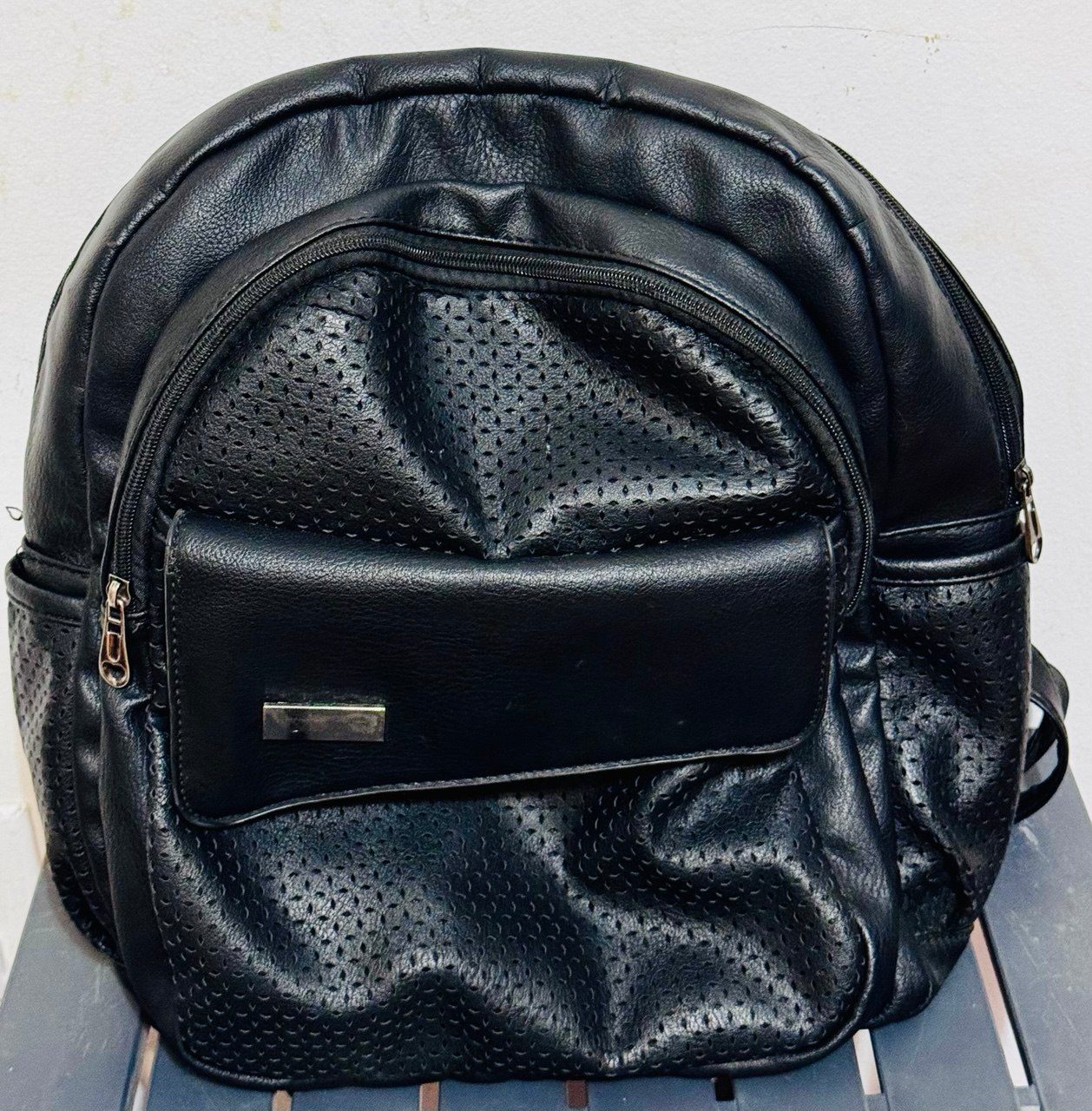H.marcelo Black Backpack