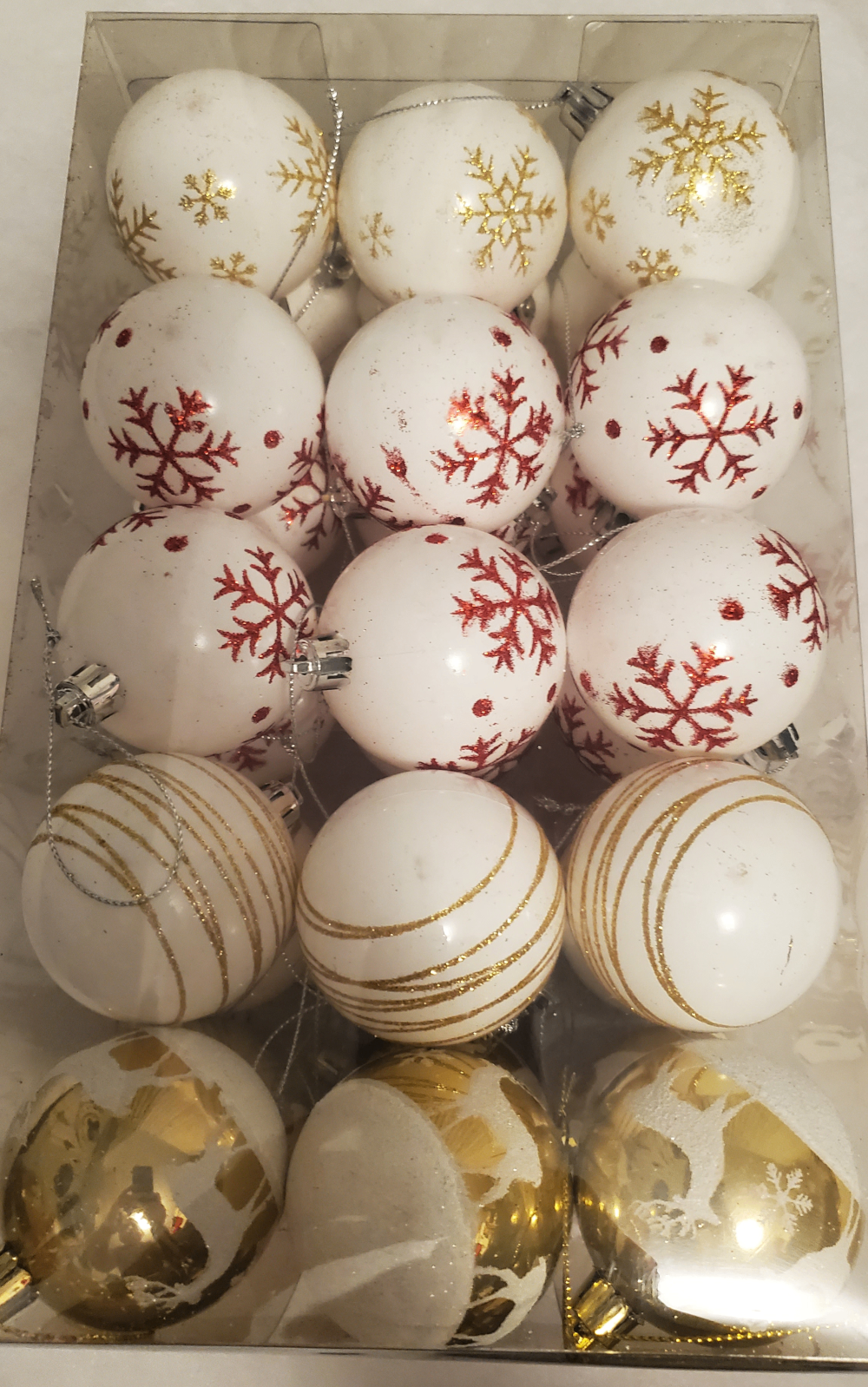 Brand New SHareconn Christmas Ornaments - White Theme: 30 Pieces - photo 3