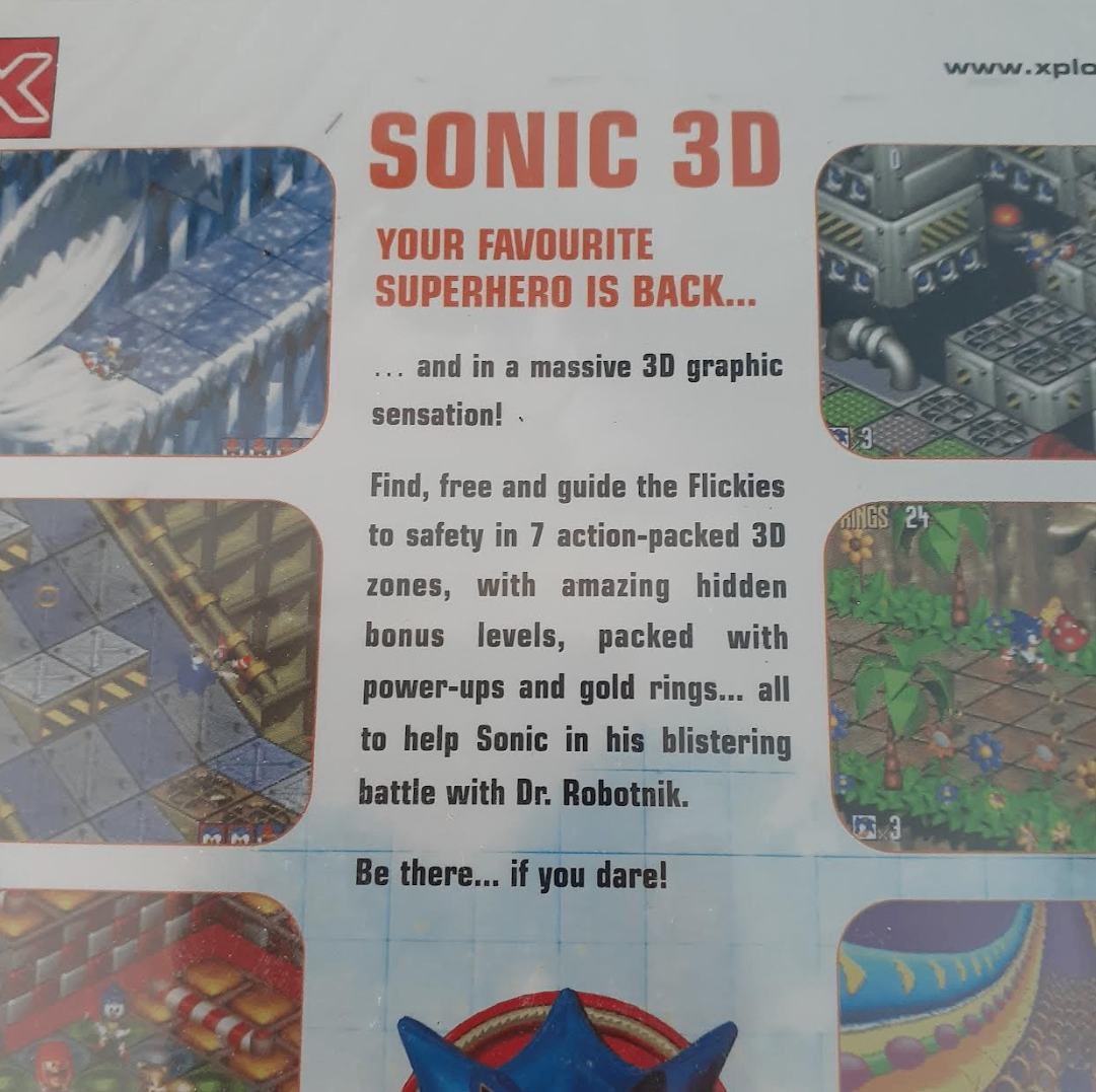 Sonic 3D Flickies Island PC Game - Sega PC - Xplosiv - Sealed - photo 3