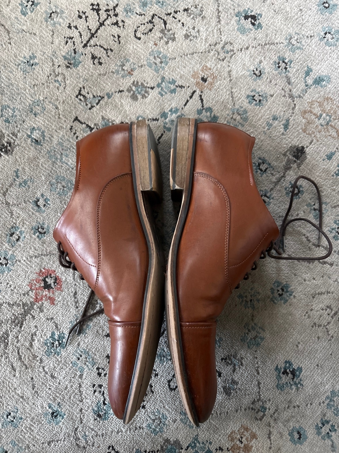 Men's Brown Leather Cap-Toe Oxford Dress Shoes – US 13 - photo 2
