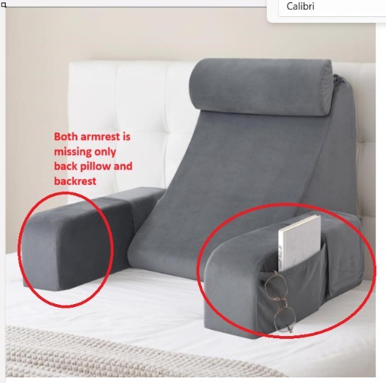 ENITYA Reading Pillow for Sitting in Bed Adult, - photo 2