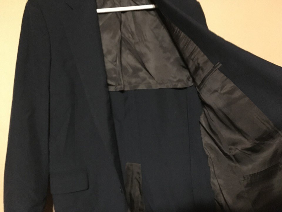 VINTAGE JACK ROBBINS CLOTHES SUIT NAVY BLUE CHICAGO - photo 5