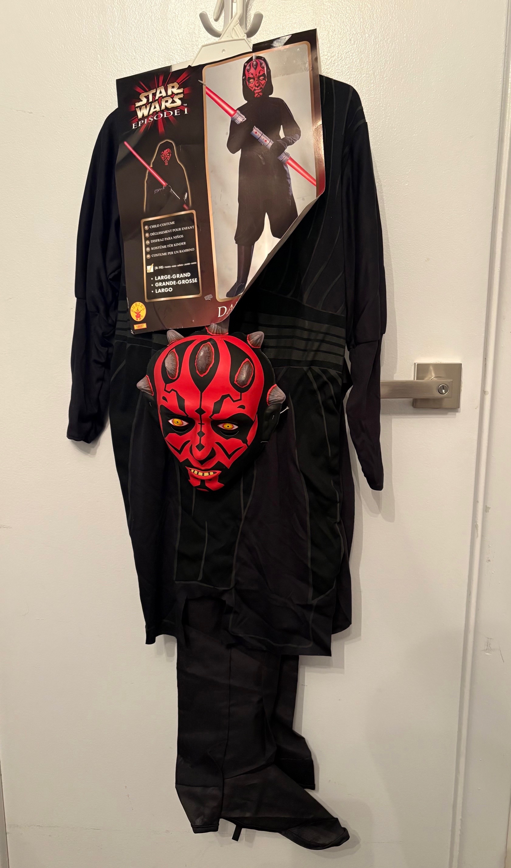 New Large Kids Darth Maul Halloween Costume - photo 3