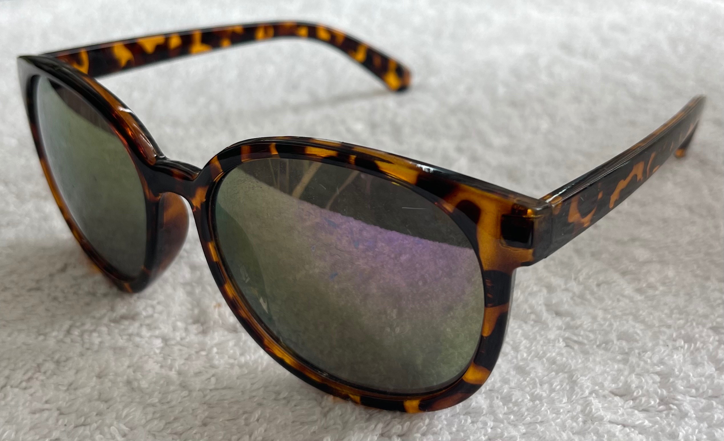 Oversized Dark Tortoiseshell Sunglasses Frame - Round - photo 3