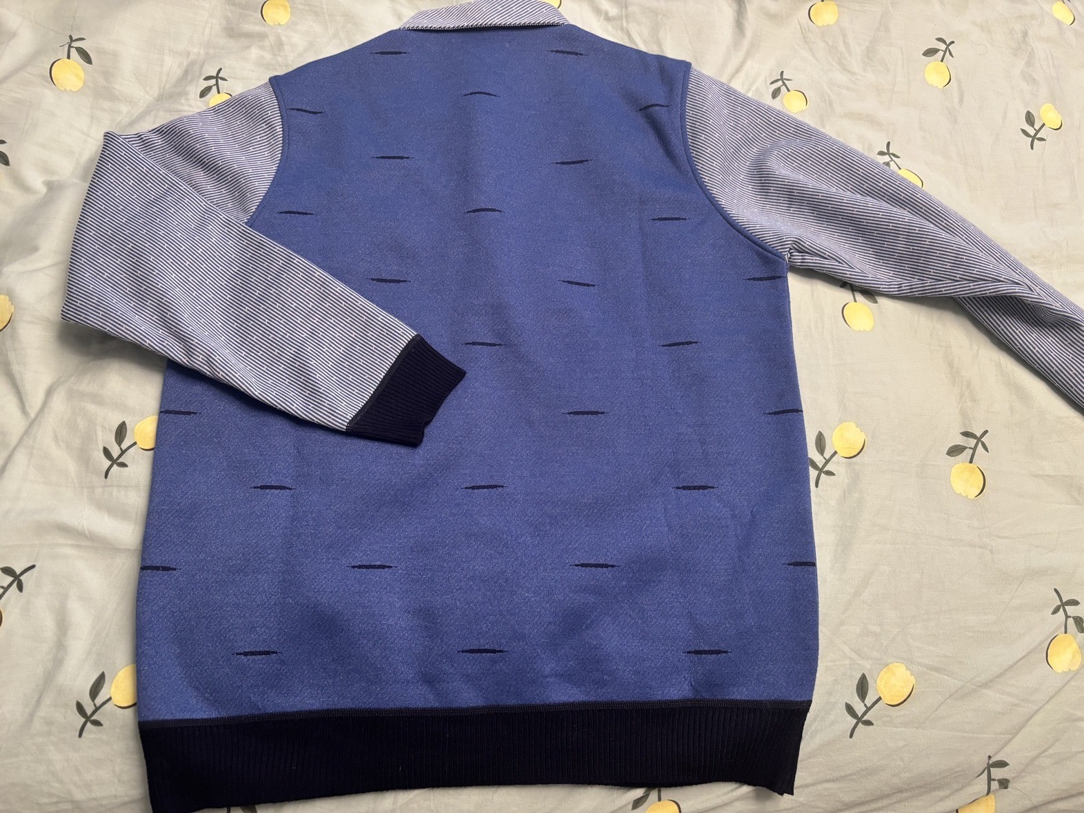 Men's fleece-lined sweaters — XXL, navy & dark red (new) - photo 2