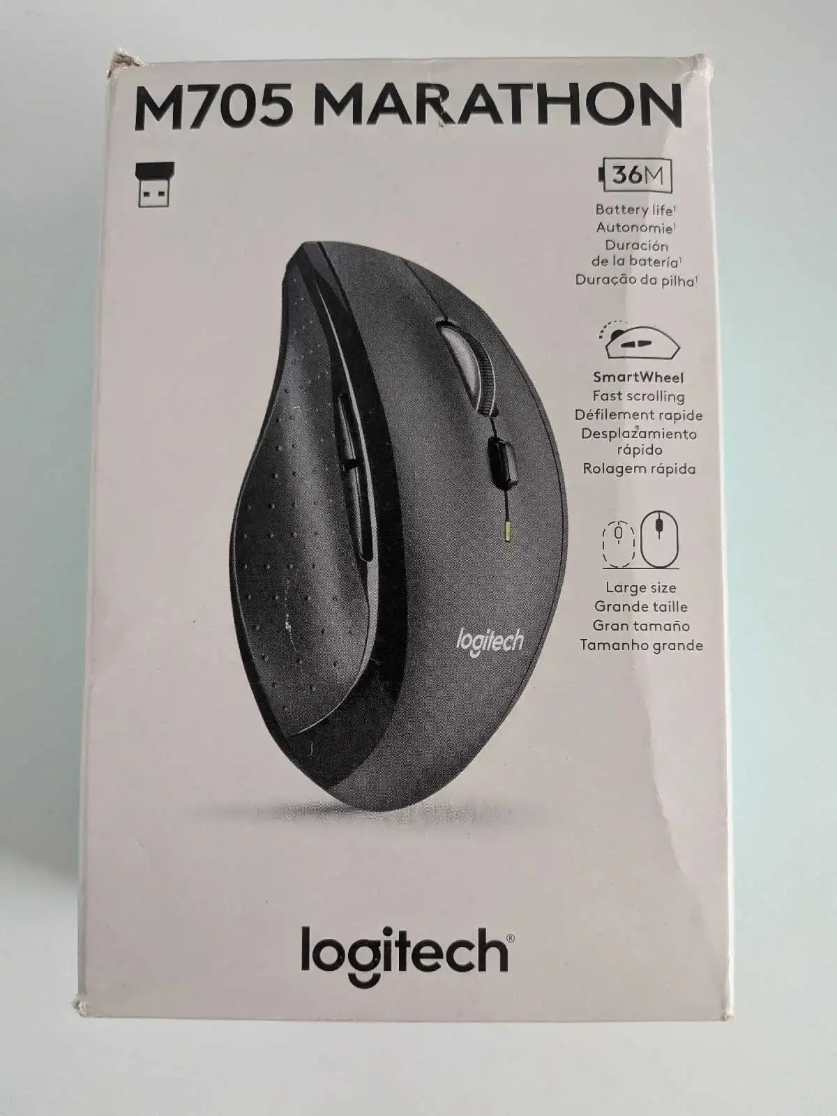 Logitech M705 Marathon Wireless Mouse - photo 3