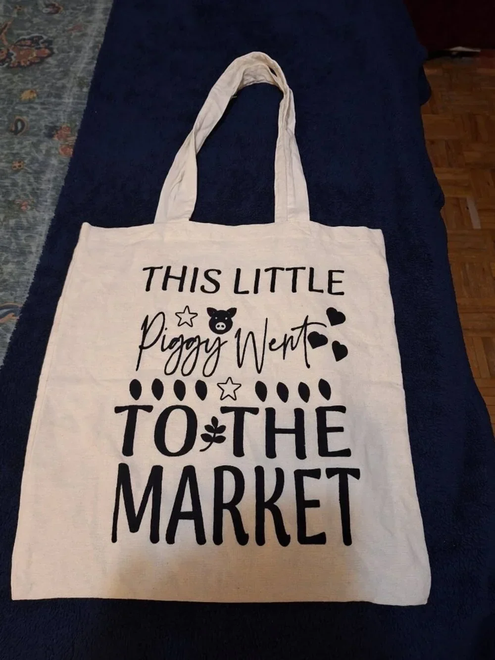 This Little Piggy Went To The Market Canvas Tote Bag