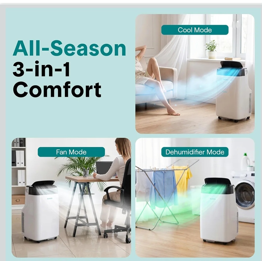 Portable A/C Air Conditioner Unit & Dehumidifier, Unused in Box - photo 3