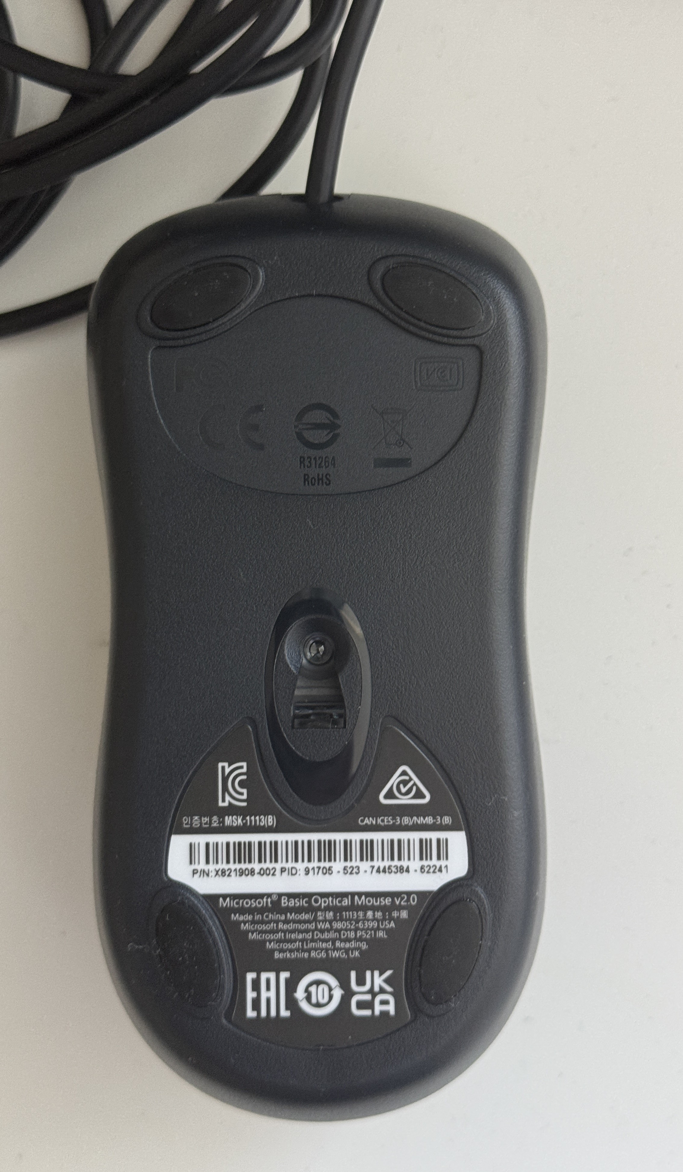 Microsoft Basic Optical Mouse v2.0 – Wired USB Mouse - photo 2