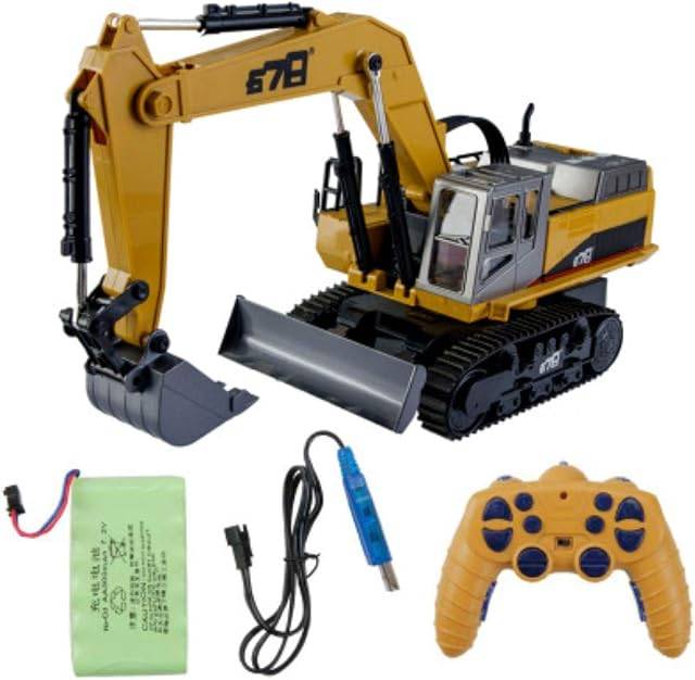 14CH Alloy RC Excavator — Lights, Sounds & Spray