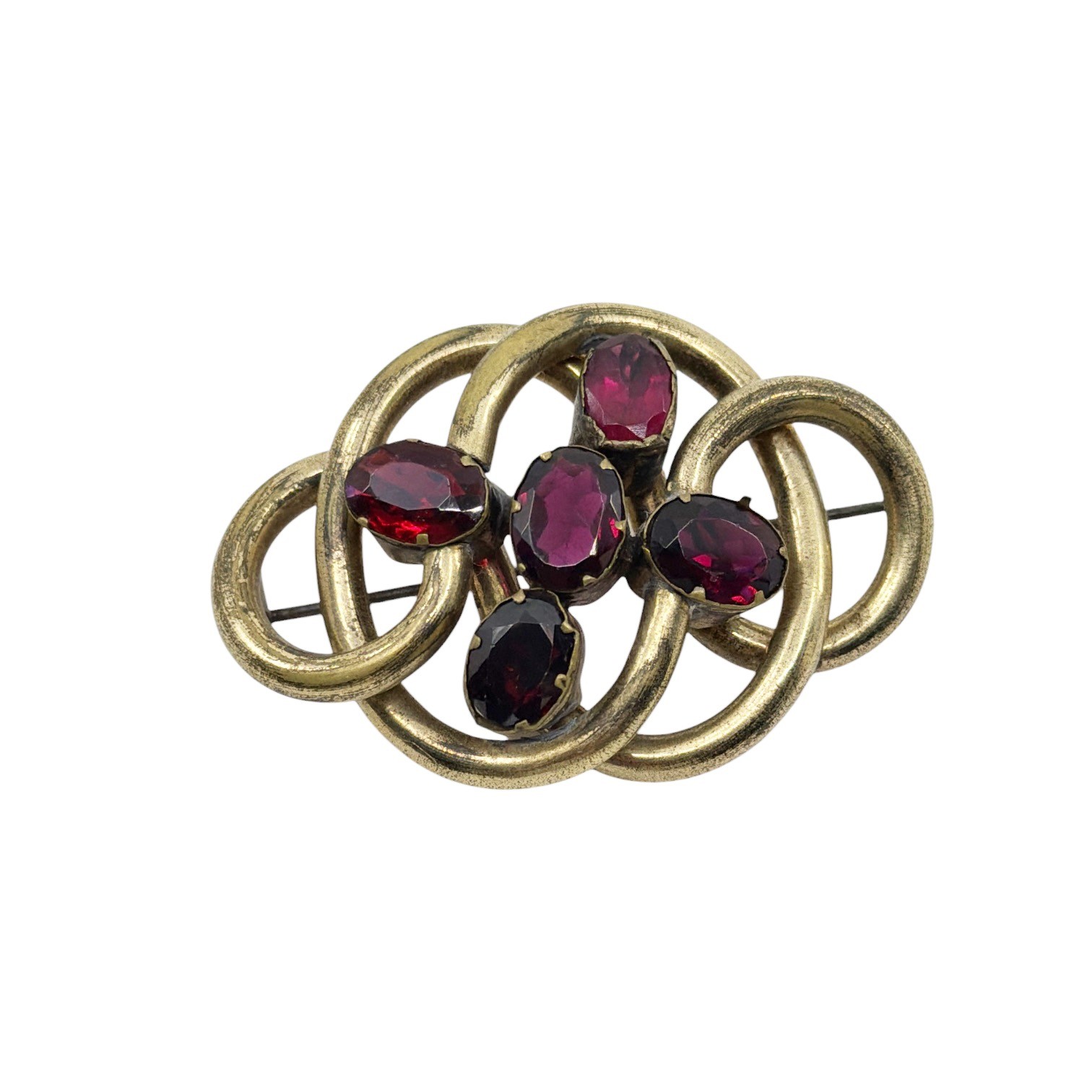 Victorian pinchbeck garnet brooch - GM1086 - photo 2