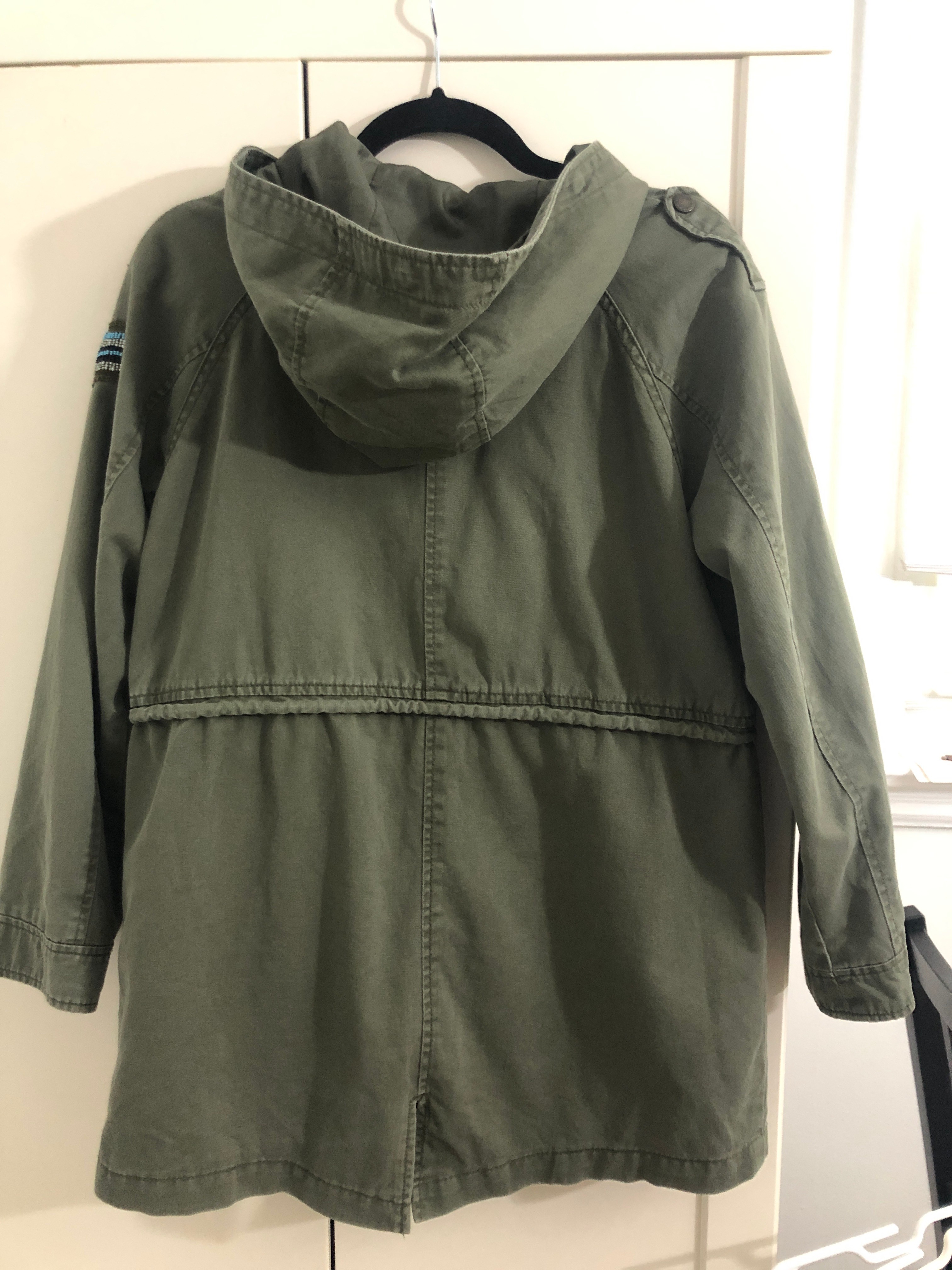 Excellent condition!! Zara Girls Olive Green Utility Jacket - photo 3
