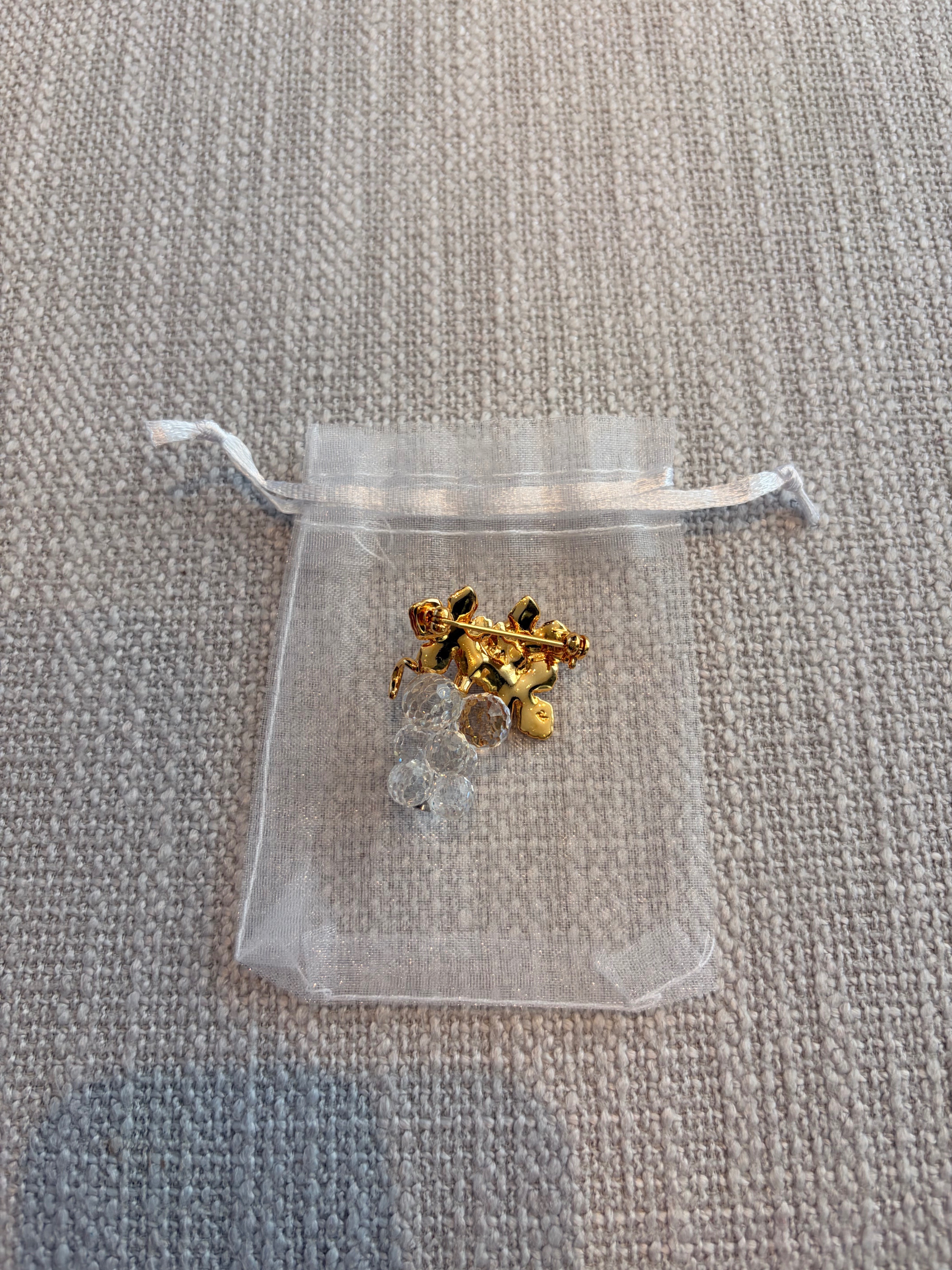 Vintage Swarovski Crystal Memories Grape Brooch - photo 2