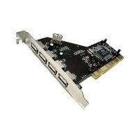 5‑Port USB 2.0 32‑bit PCI Adapter Card – NEC Chipset