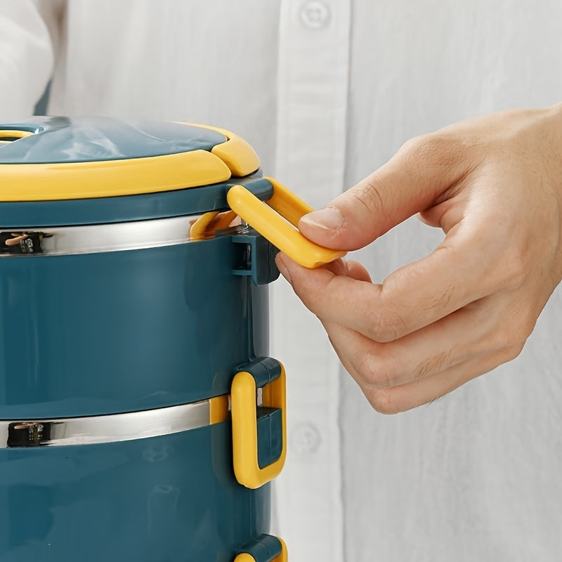 1 set of stainless-steel reusable lunch box with lunch bag - photo 4