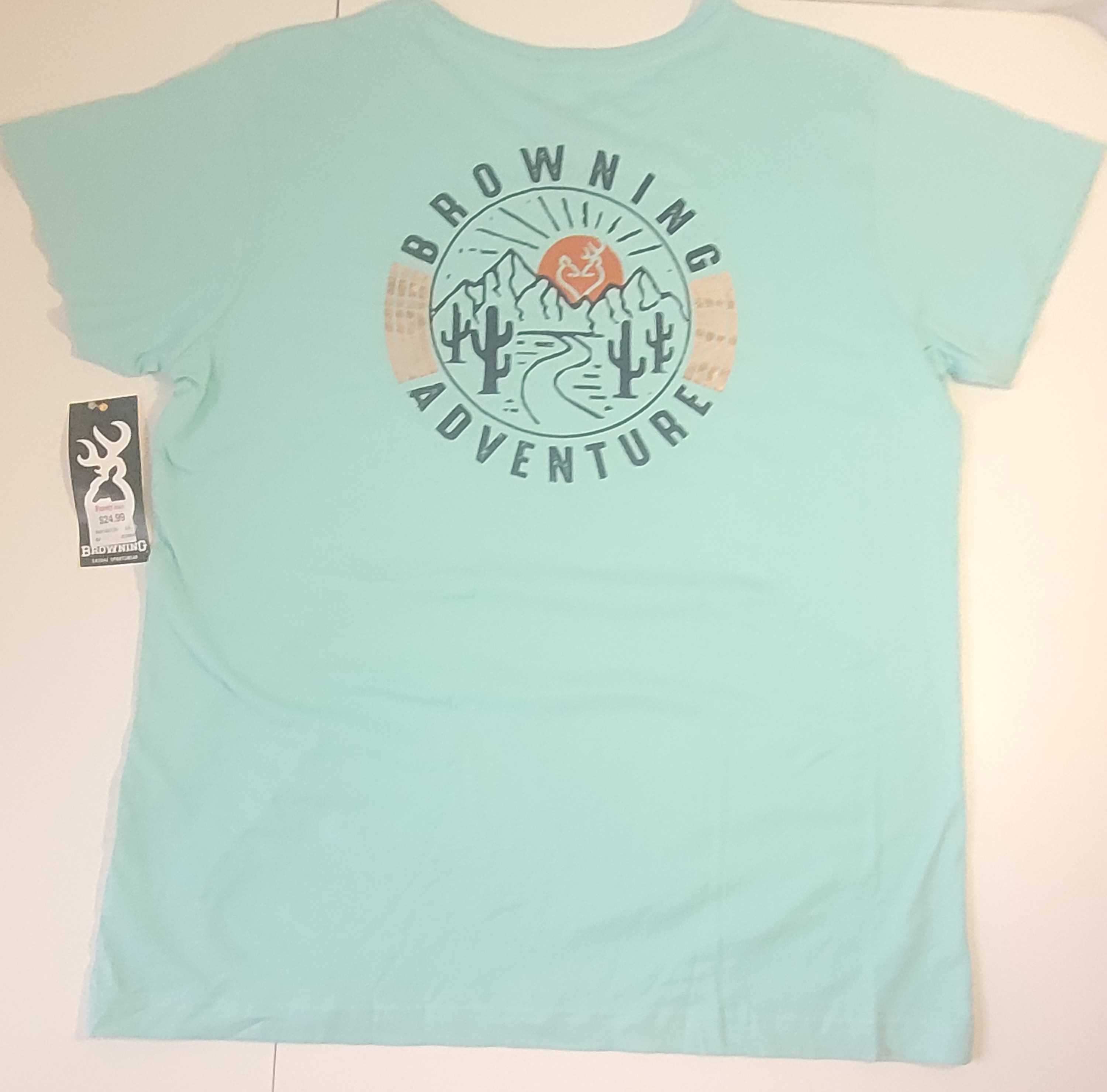 Browning Adventure Mint Green Graphic T-Shirt XL New With Tags - photo 5