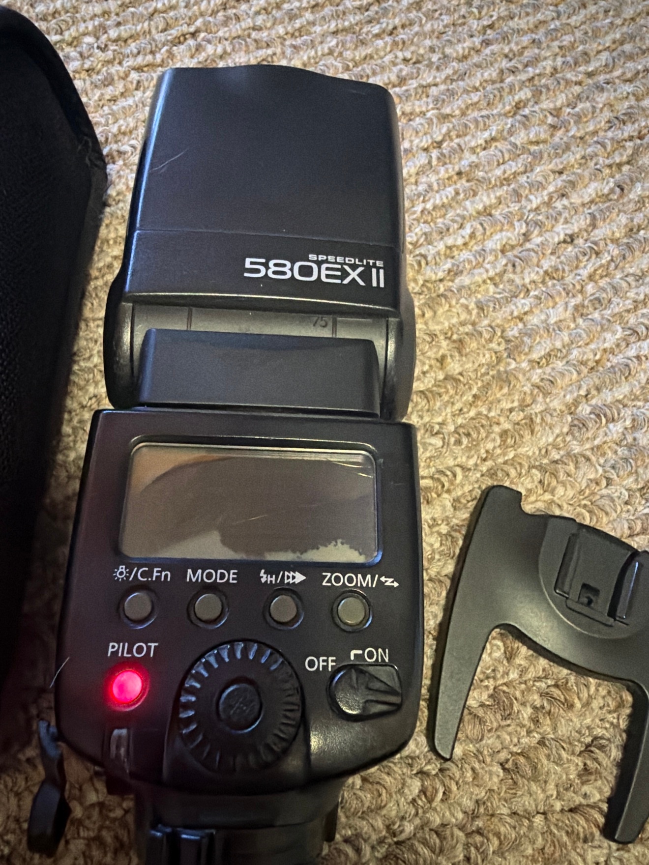 Canon Speedlite 580EX II flash - LCD not working, fires fine - photo 2
