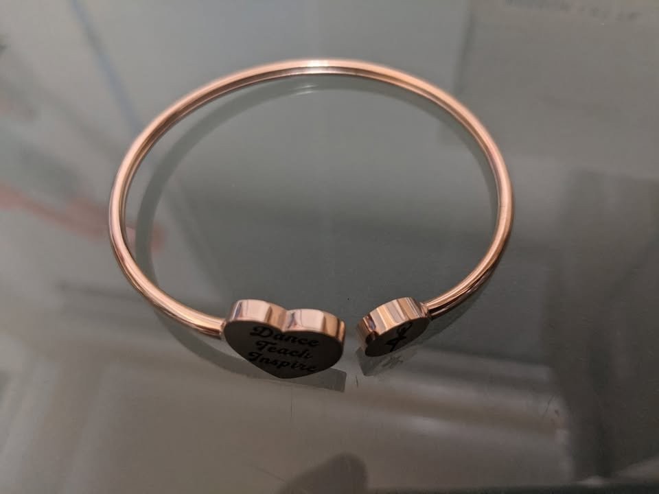 PLITI Dance Teacher Bracelet Dance Teach Inspire Cuff Bracele