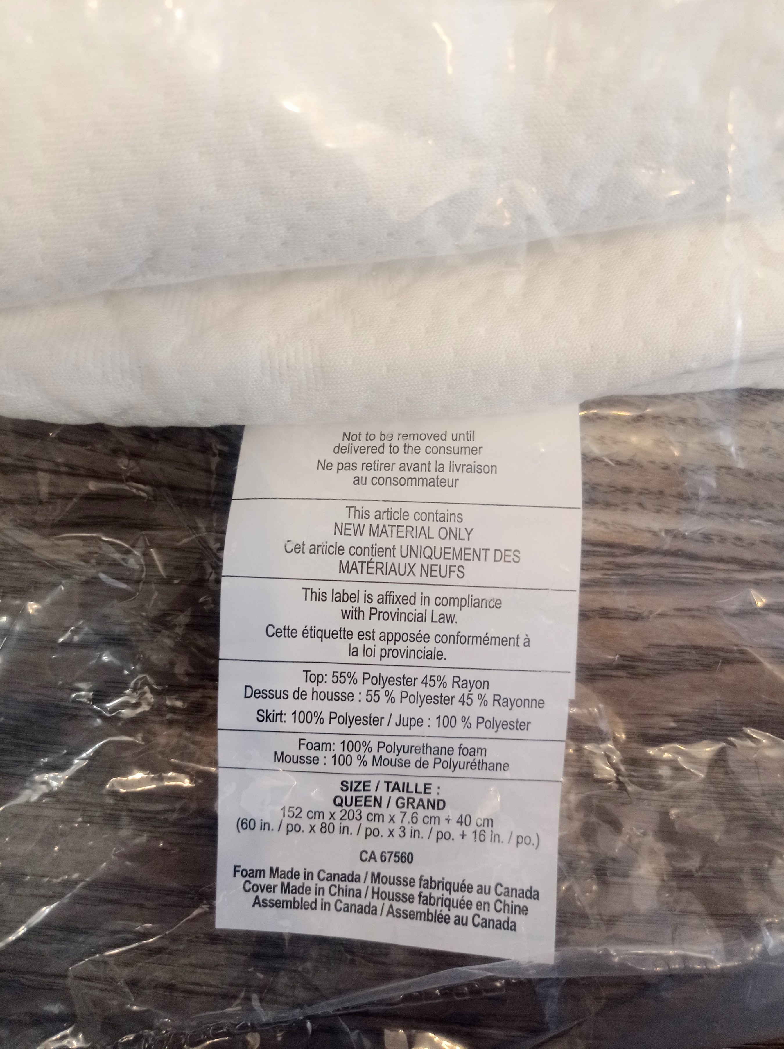 Brand New Sealed Martha Steward Queen Size Mattress Cover - photo 3