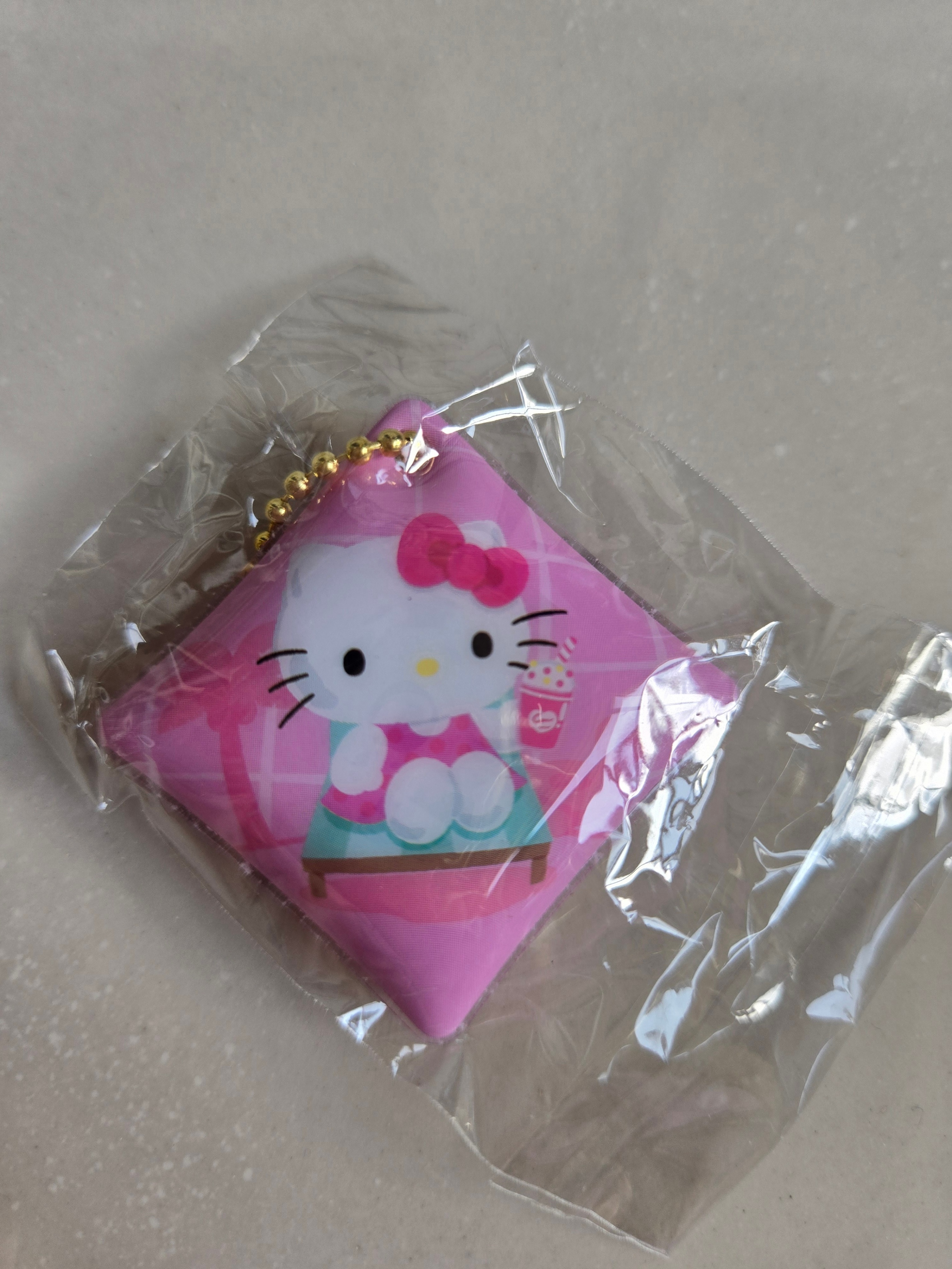 Pink Summer Hello Kitty Keychain Sanrio Kura Sushi Japan