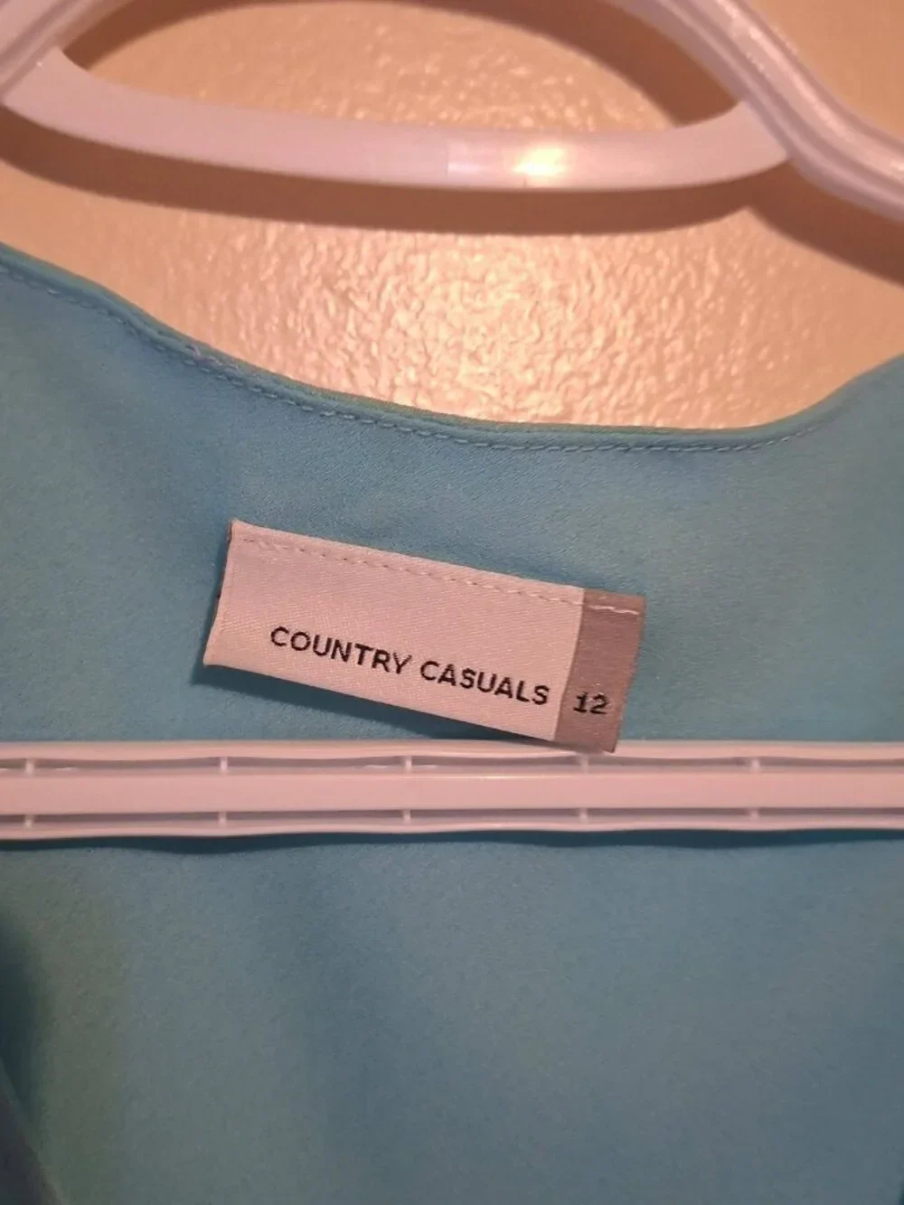 Country Casuals Made in Italy Aqua Blue Cupro Maxi Dress Size 12 - photo 4