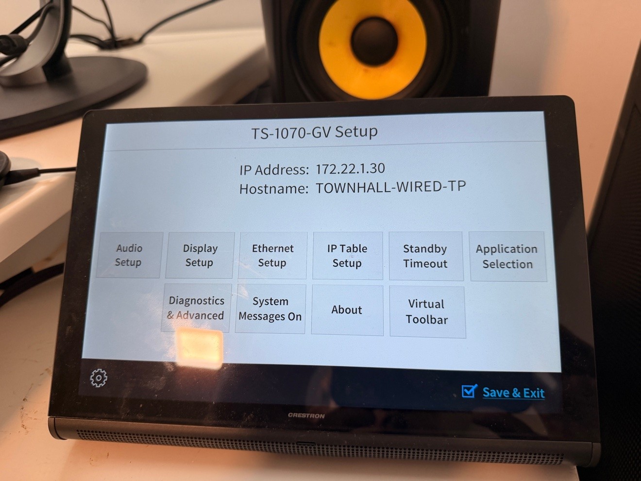 Crestron TS-1070-GV 10.1" Touch Panel - Tabletop - photo 5