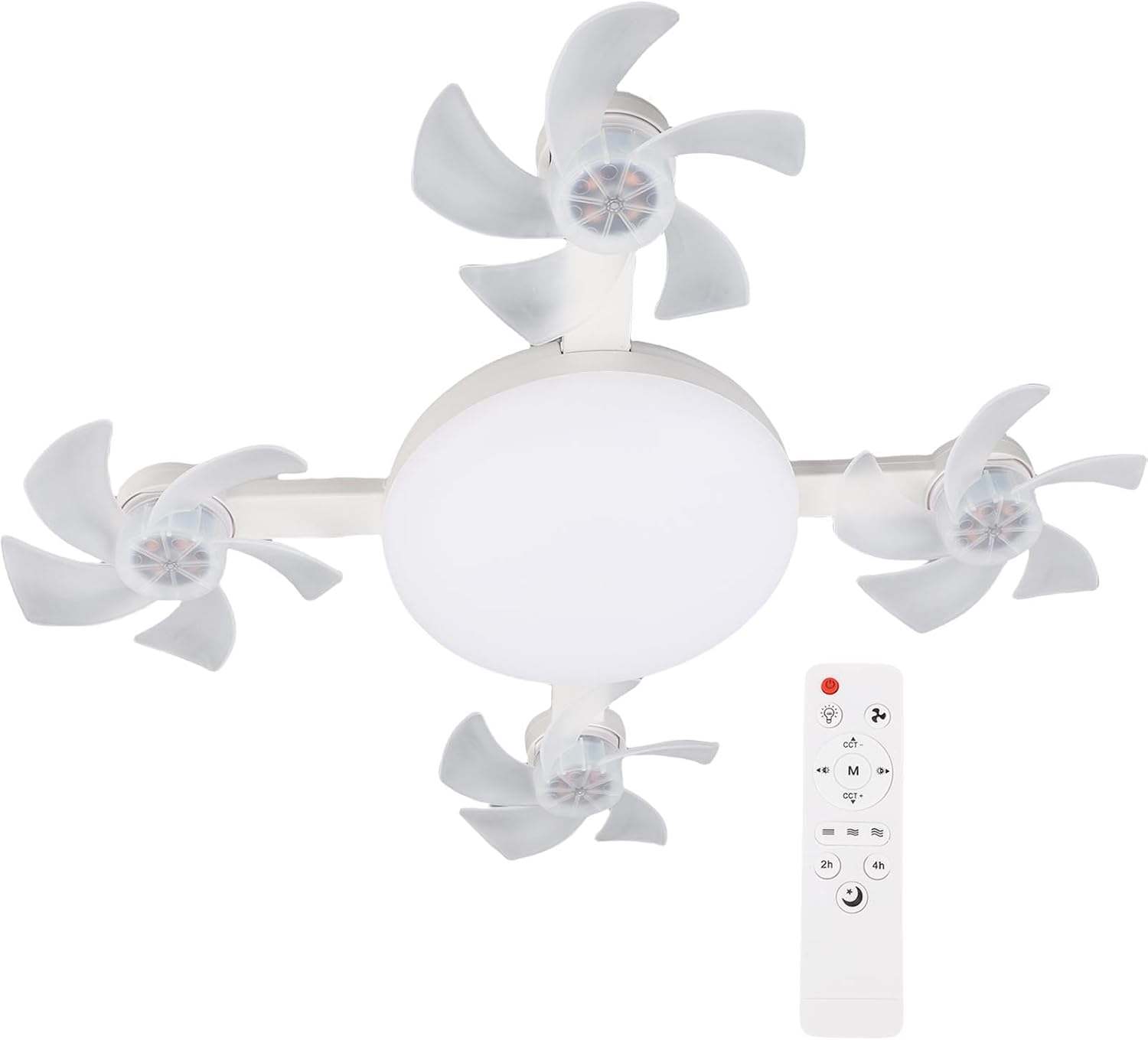 Ceiling Fan Light, 3 Speeds, 3 Color LED Light - photo 2