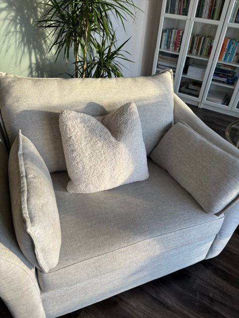 Preloved grey one seater sofa - photo 3