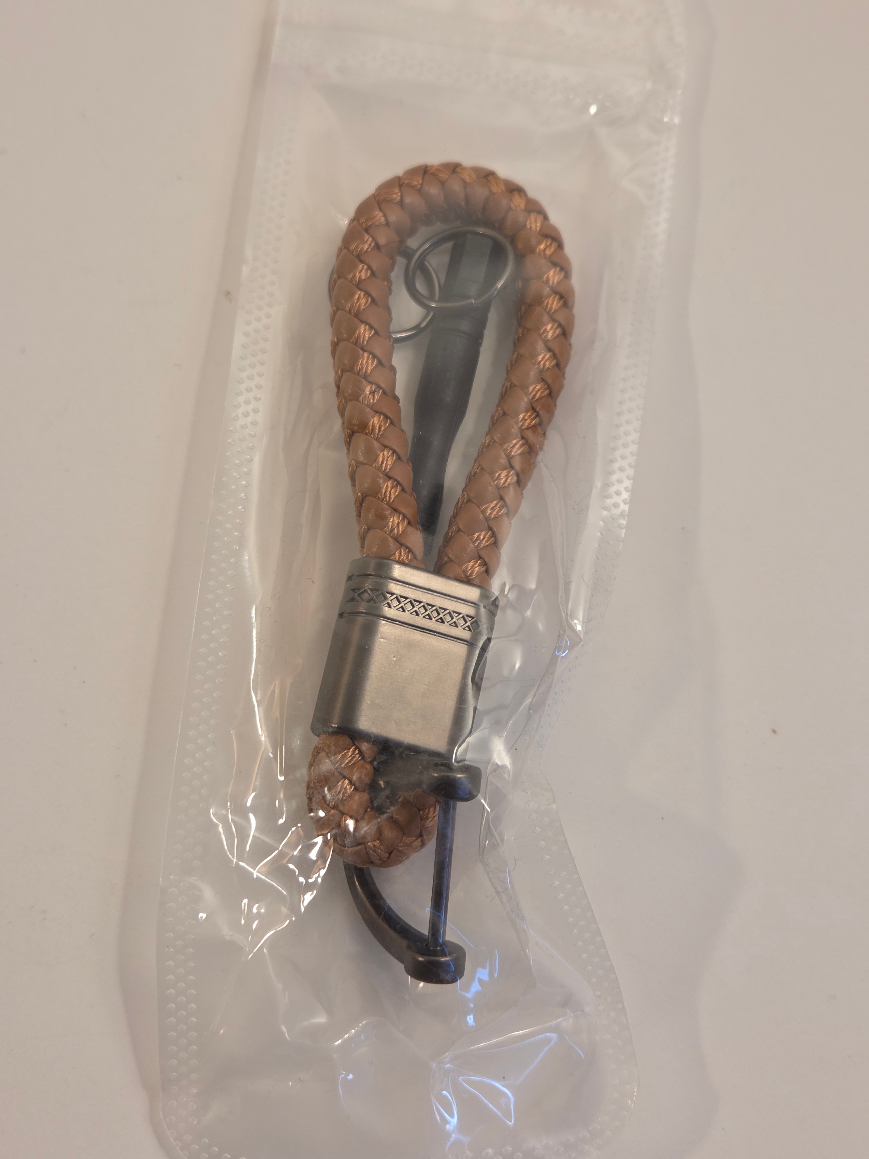 2 Braided Keychains – Dark Brown & Tan - photo 2