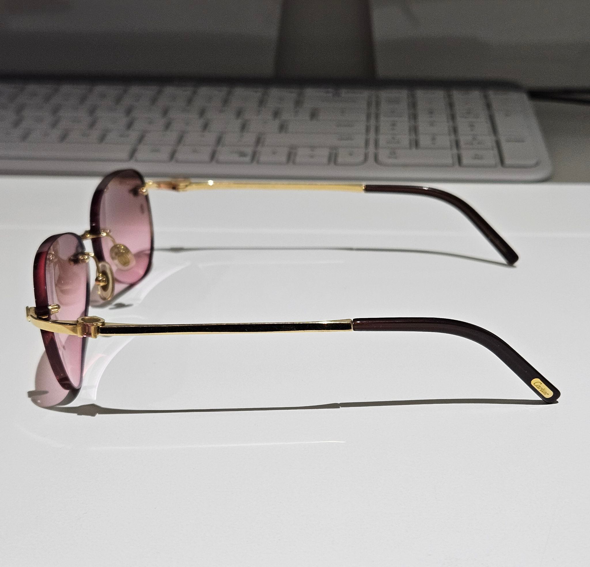 Cartier C Décor (Signature C) rimless sunglasses - photo 3