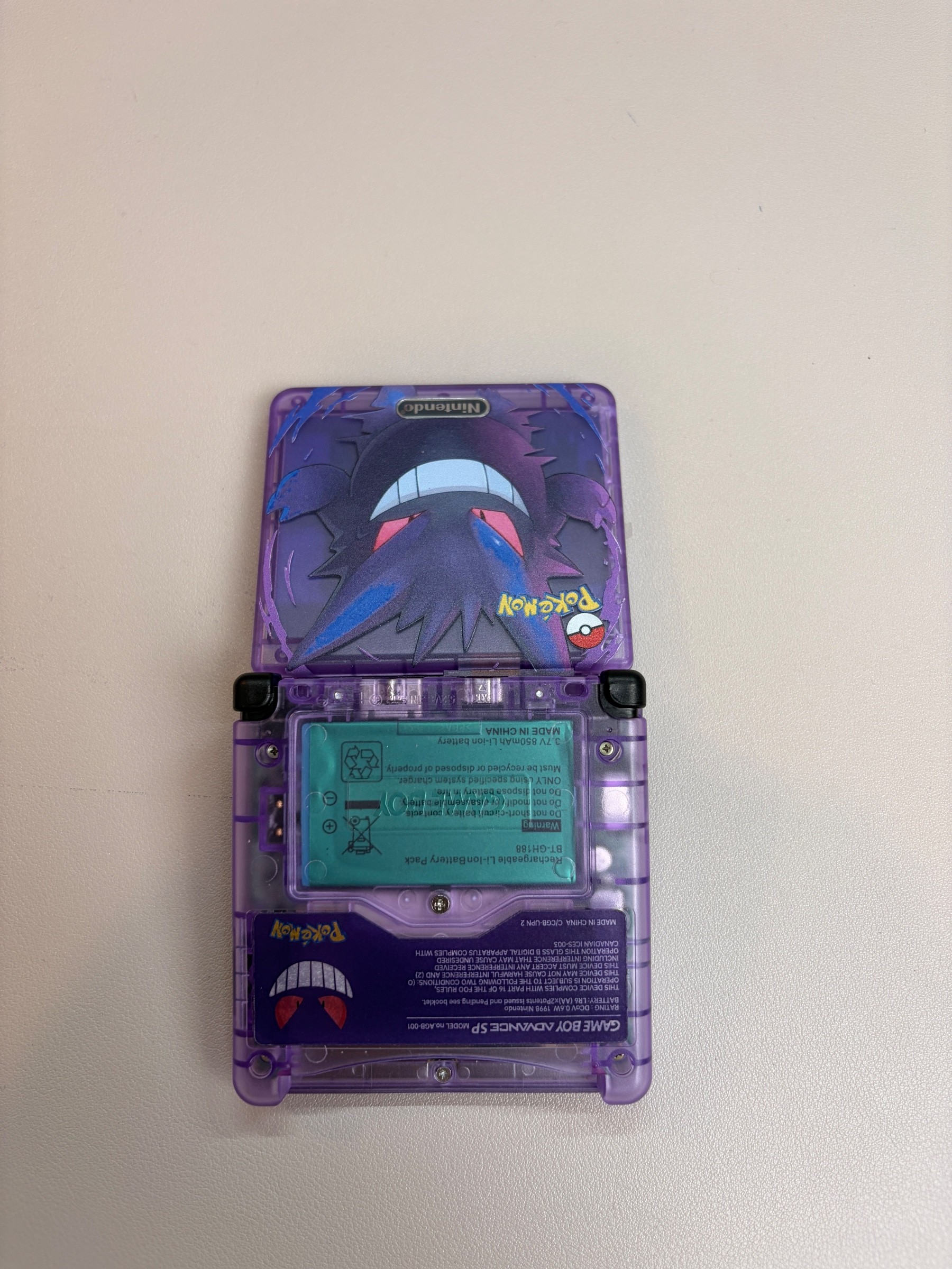 Nintendo Game Boy Advance SP — IPS Screen Mod, Purple - photo 2